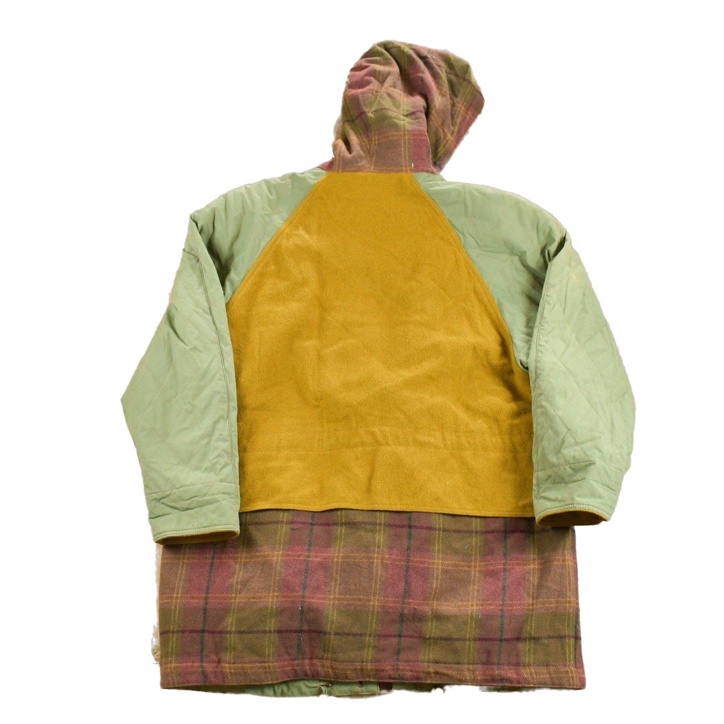 Other Clothing > Gender Neutral Adult Clothing > Jackets & Coats Vintage 1990s Utex Hooded Field Jacket Plaid Wool Men's Large