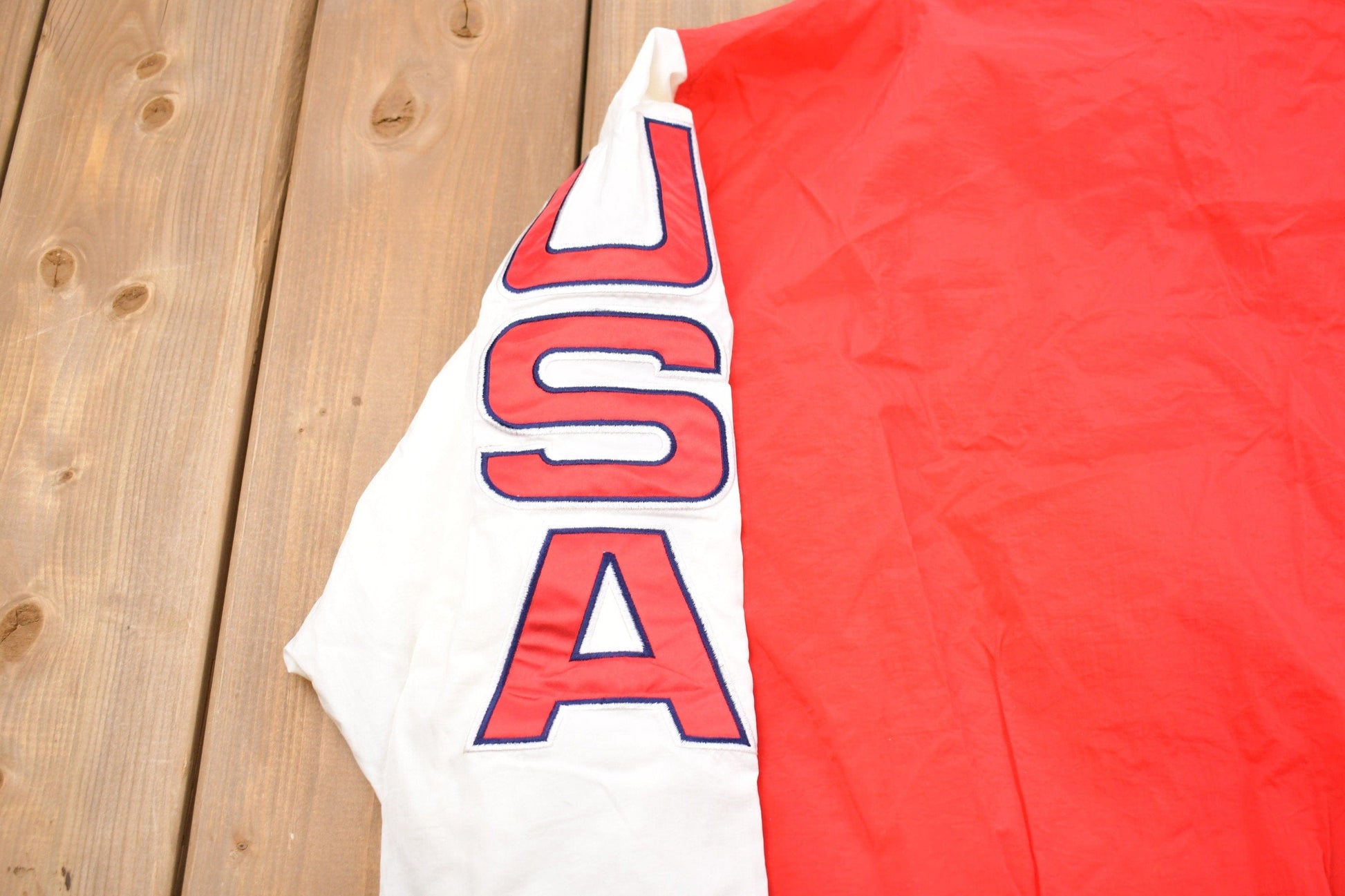 Other Clothing > Gender Neutral Adult Clothing > Jackets & Coats Vintage 1996 Atlanta Olympics All Over Print Windbreaker Jacket Men's L