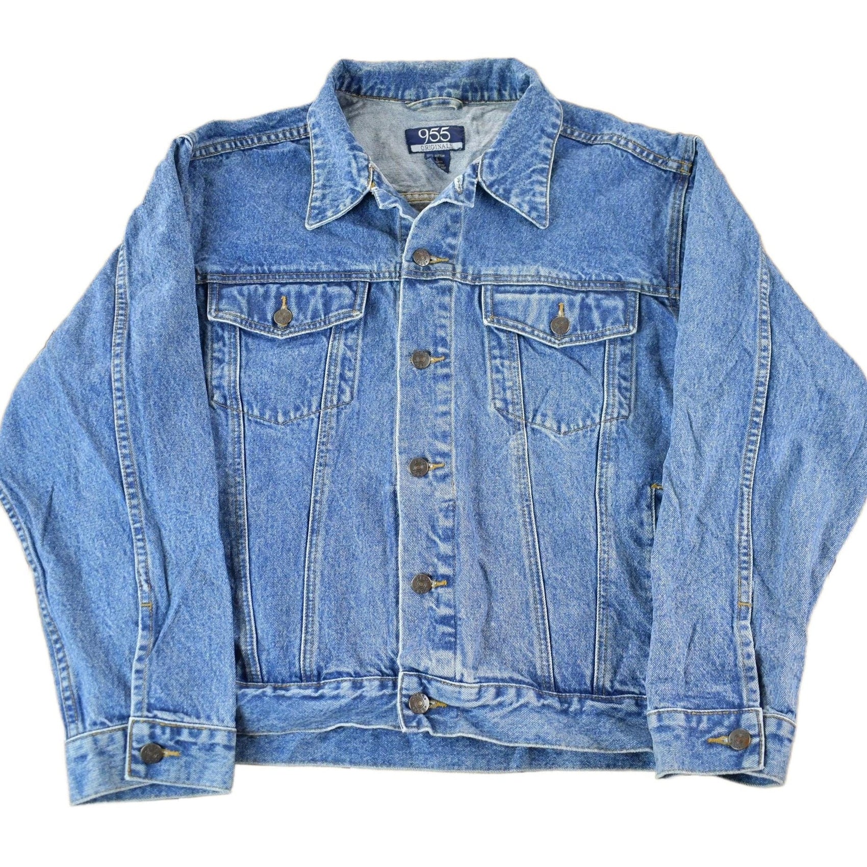 Other Clothing > Gender Neutral Adult Clothing > Jackets & Coats Vintage 2000s 955 Originals Denim Jean Jacket Men's M