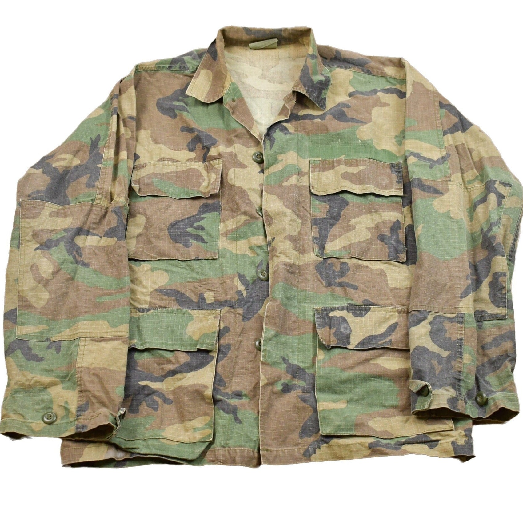 Other Clothing > Gender Neutral Adult Clothing > Jackets & Coats Vintage Military Button Up Jacket Men's Large