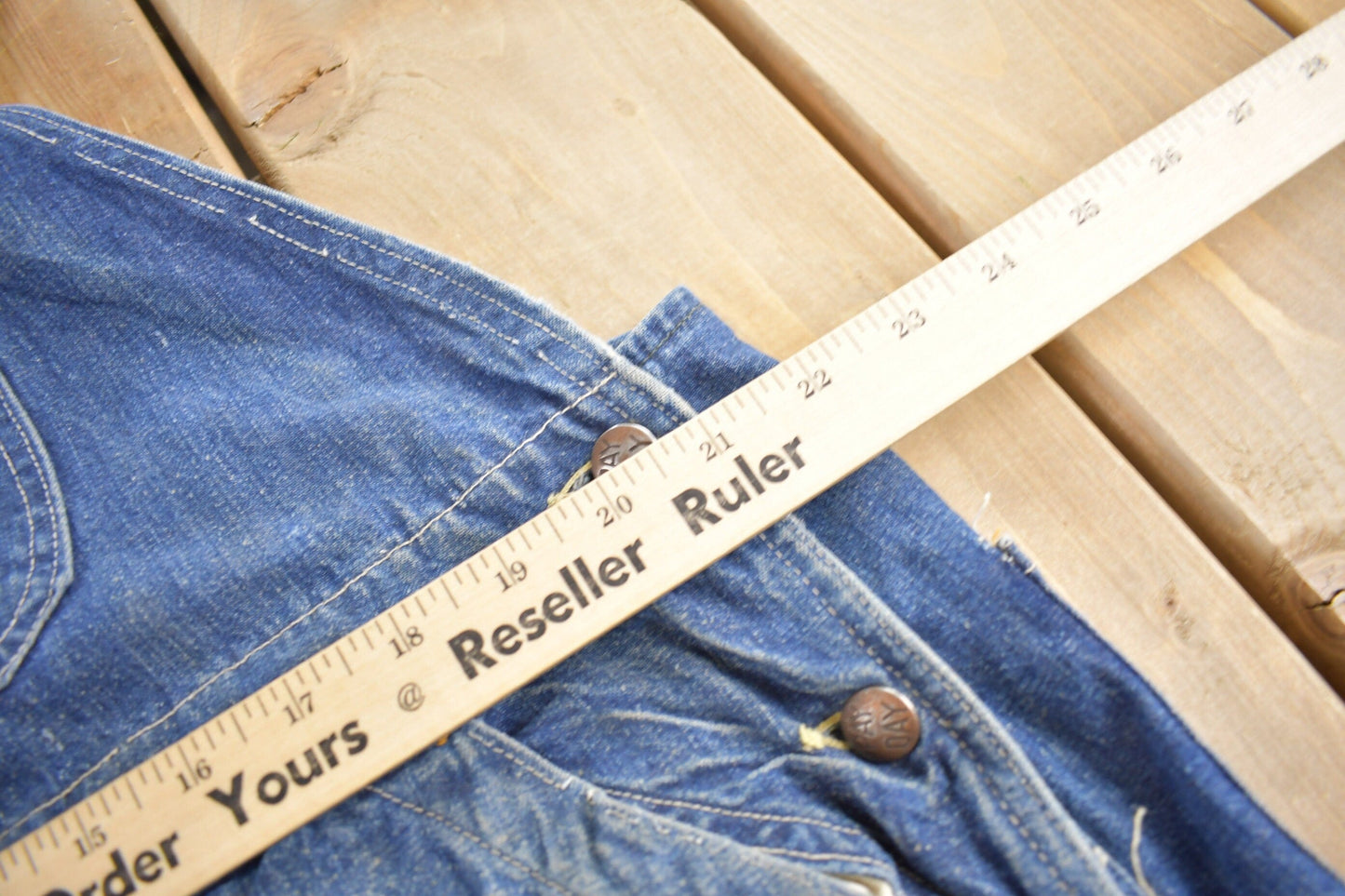 Other Clothing > Gender Neutral Adult Clothing > Overalls & Coveralls Vintage 1940s Pay Day JC Penney Denim Overalls 44 x 29