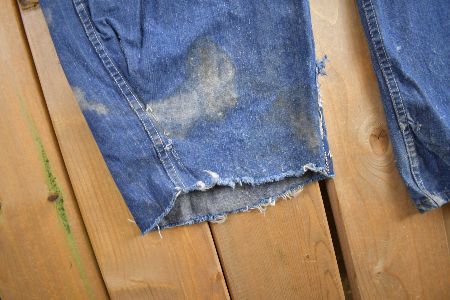 Other Clothing > Gender Neutral Adult Clothing > Overalls & Coveralls Vintage 1940s Pay Day JC Penney Denim Overalls 44 x 29