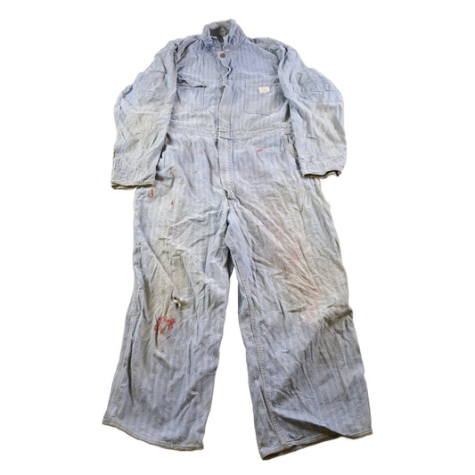 Other Clothing > Gender Neutral Adult Clothing > Overalls & Coveralls Vintage 1970s Distressed Big Mac Jumpsuit Men's Medium