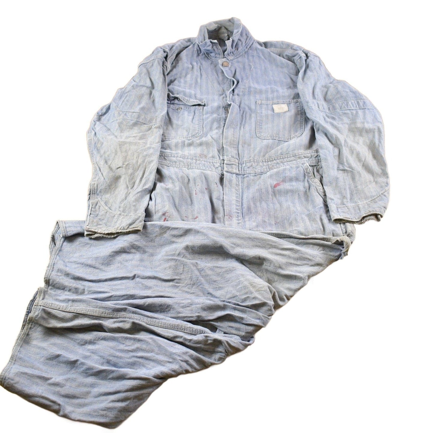 Other Clothing > Gender Neutral Adult Clothing > Overalls & Coveralls Vintage 1970s Distressed Big Mac Jumpsuit Men's Medium