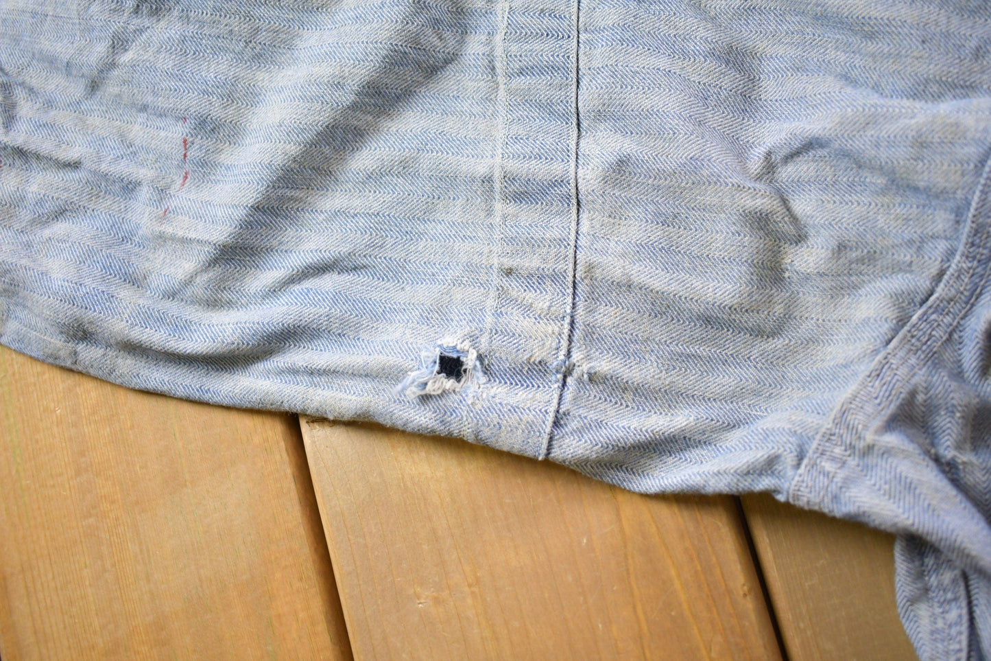 Other Clothing > Gender Neutral Adult Clothing > Overalls & Coveralls Vintage 1970s Distressed Big Mac Jumpsuit Men's Medium