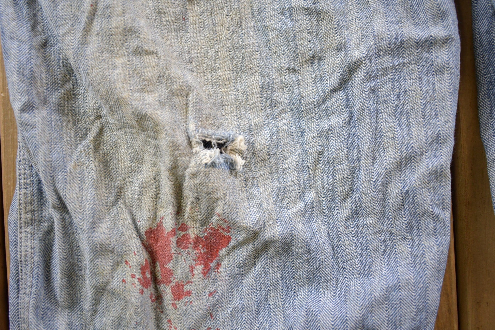 Other Clothing > Gender Neutral Adult Clothing > Overalls & Coveralls Vintage 1970s Distressed Big Mac Jumpsuit Men's Medium