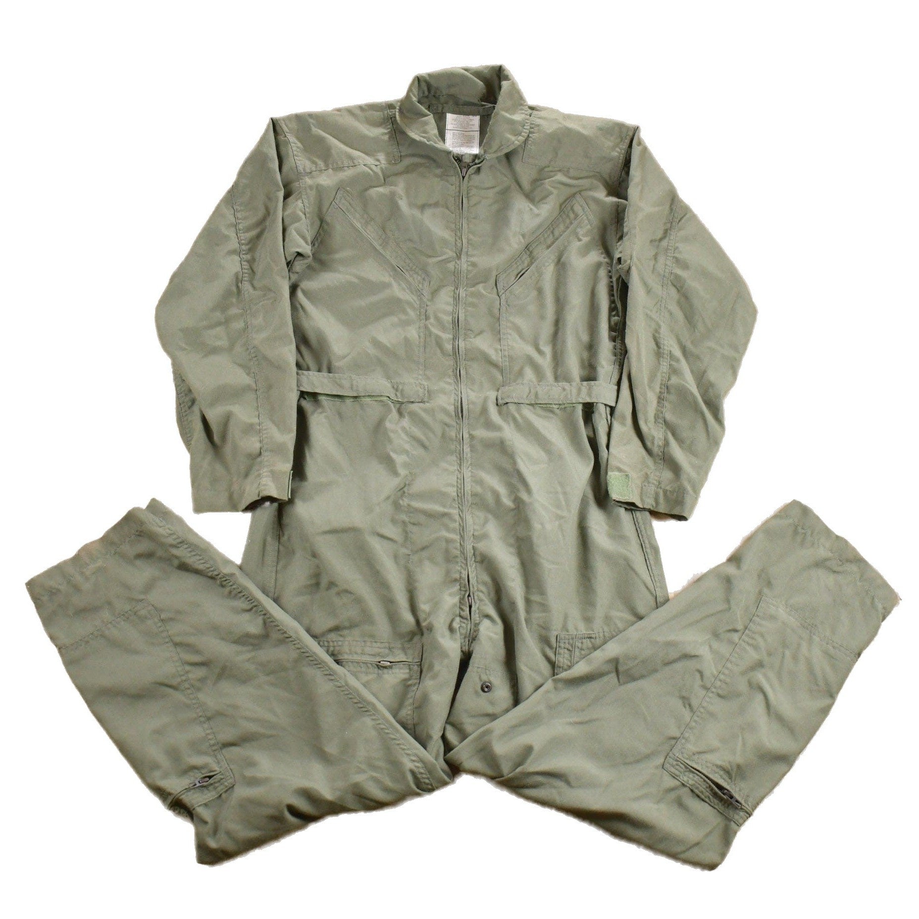 Other Clothing > Gender Neutral Adult Clothing > Overalls & Coveralls Vintage 1999 Military Flyers Coveralls Jumpsuit Size 42R