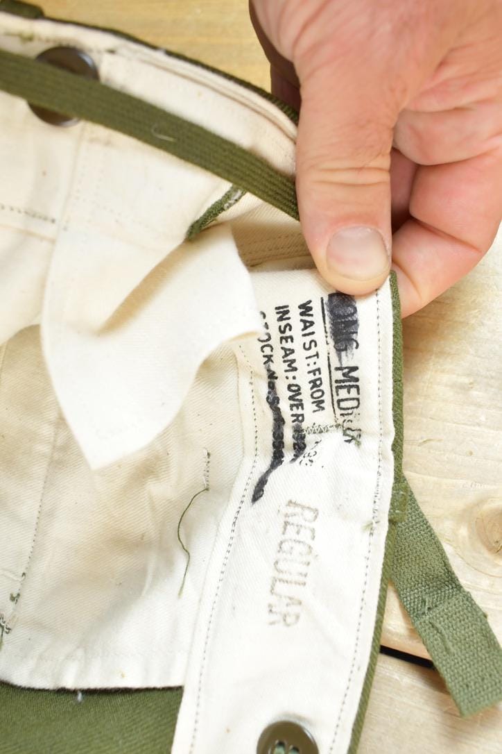 Other Clothing > Gender Neutral Adult Clothing > Pants Vintage 1960s Army Pants Men's 34 x 31