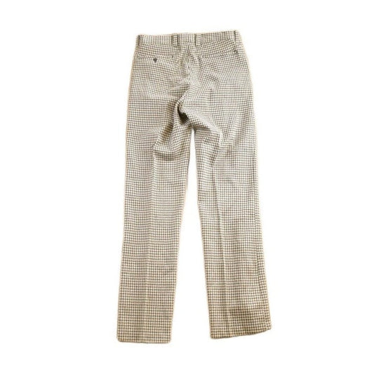 Other Clothing > Gender Neutral Adult Clothing > Pants Vintage 1970s Checkered Wool Trousers Men's 36x32