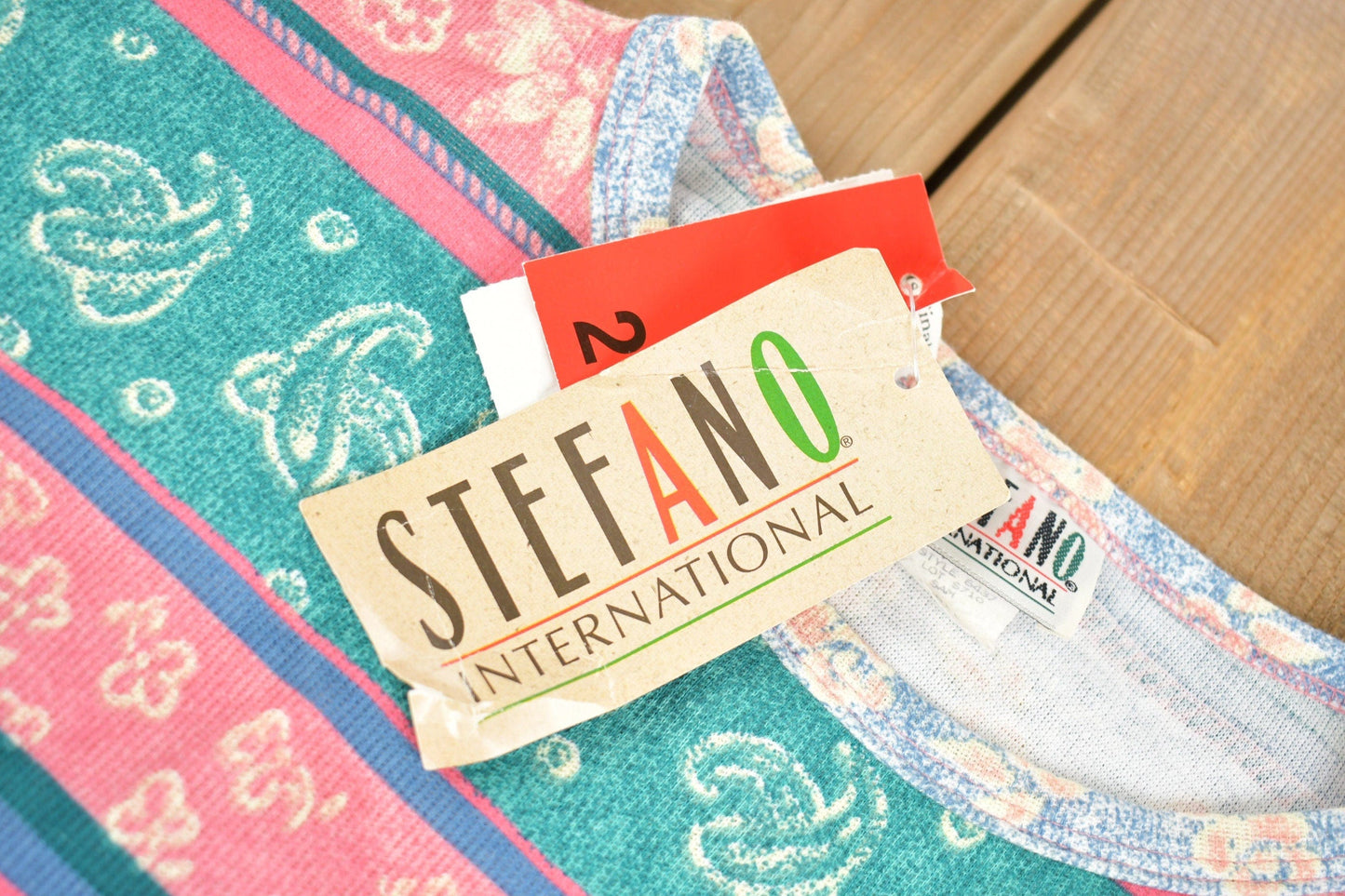 Other Clothing > Gender Neutral Adult Clothing > Tops & Tees > T Shirts Deadstock Vintage 1980s Stefano Knit T-Shirt Men's Medium