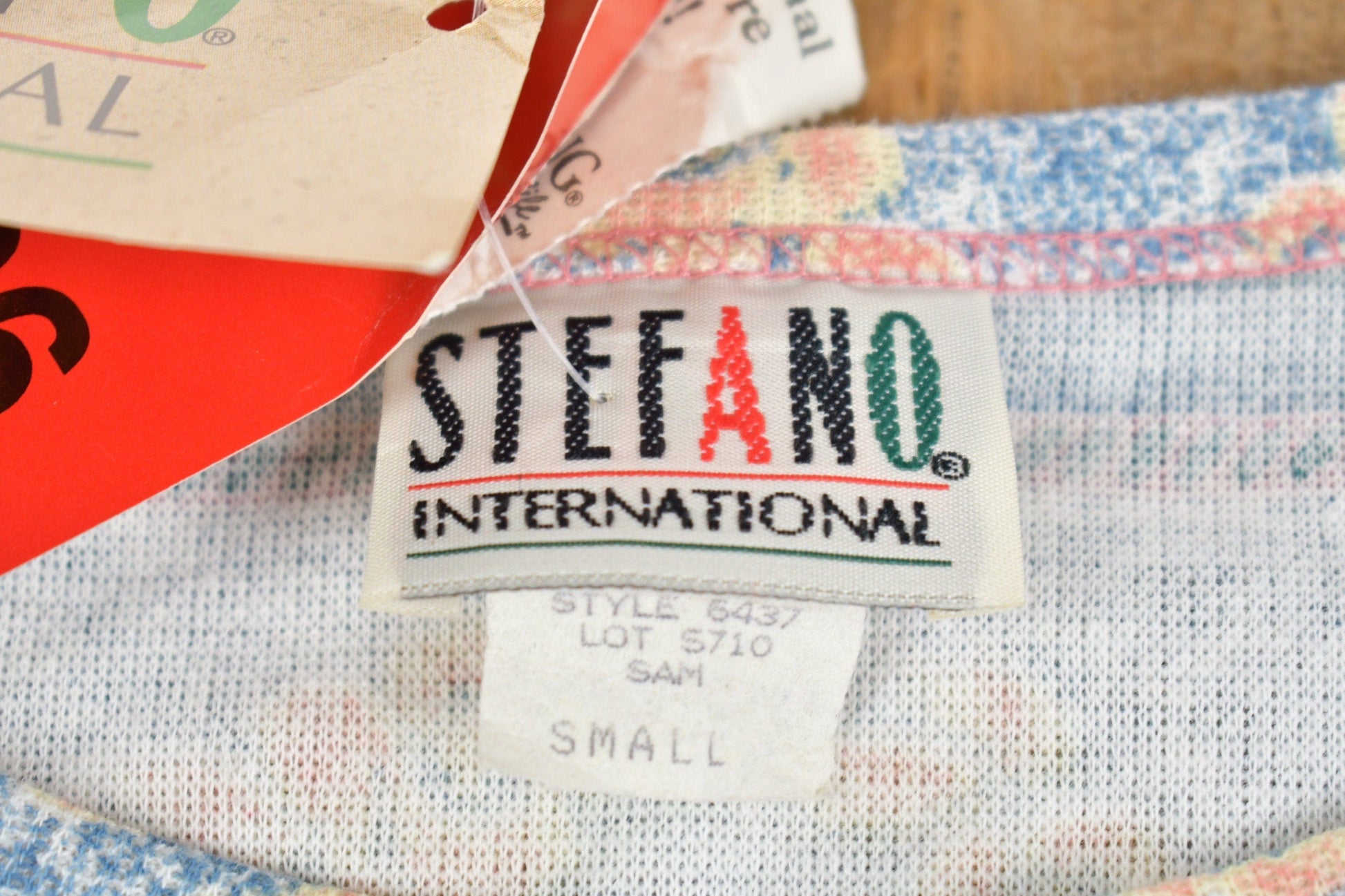 Other Clothing > Gender Neutral Adult Clothing > Tops & Tees > T Shirts Deadstock Vintage 1980s Stefano Knit T-Shirt Men's Medium