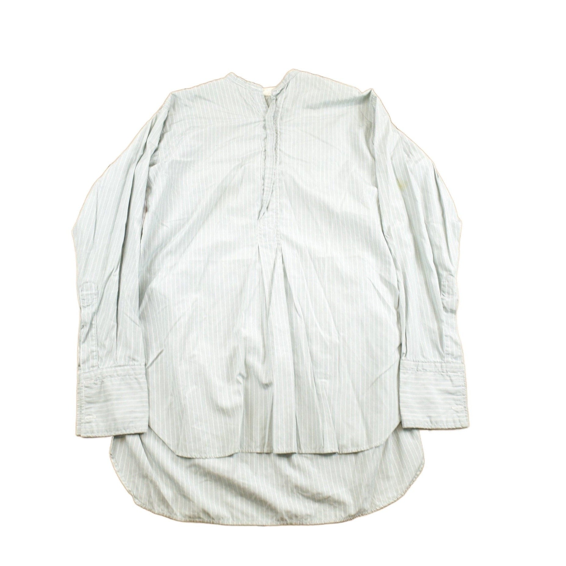 Other Clothing > Gender Neutral Adult Clothing > Tops & Tees > T Shirts Vintage 1940s Striped Work Wear Shirt Men's Medium