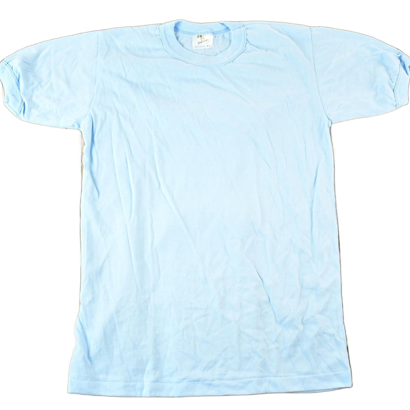 Other Clothing > Gender Neutral Adult Clothing > Tops & Tees > T Shirts Vintage 1980s 24K Fashion Ringer Sleeve Souvenir T-Shirt Mens S