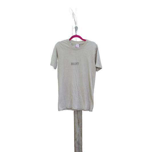 Other Clothing > Gender Neutral Adult Clothing > Tops & Tees > T Shirts Vintage 1980s Hunt Spell Out Graphic T-Shirt Men's Medium