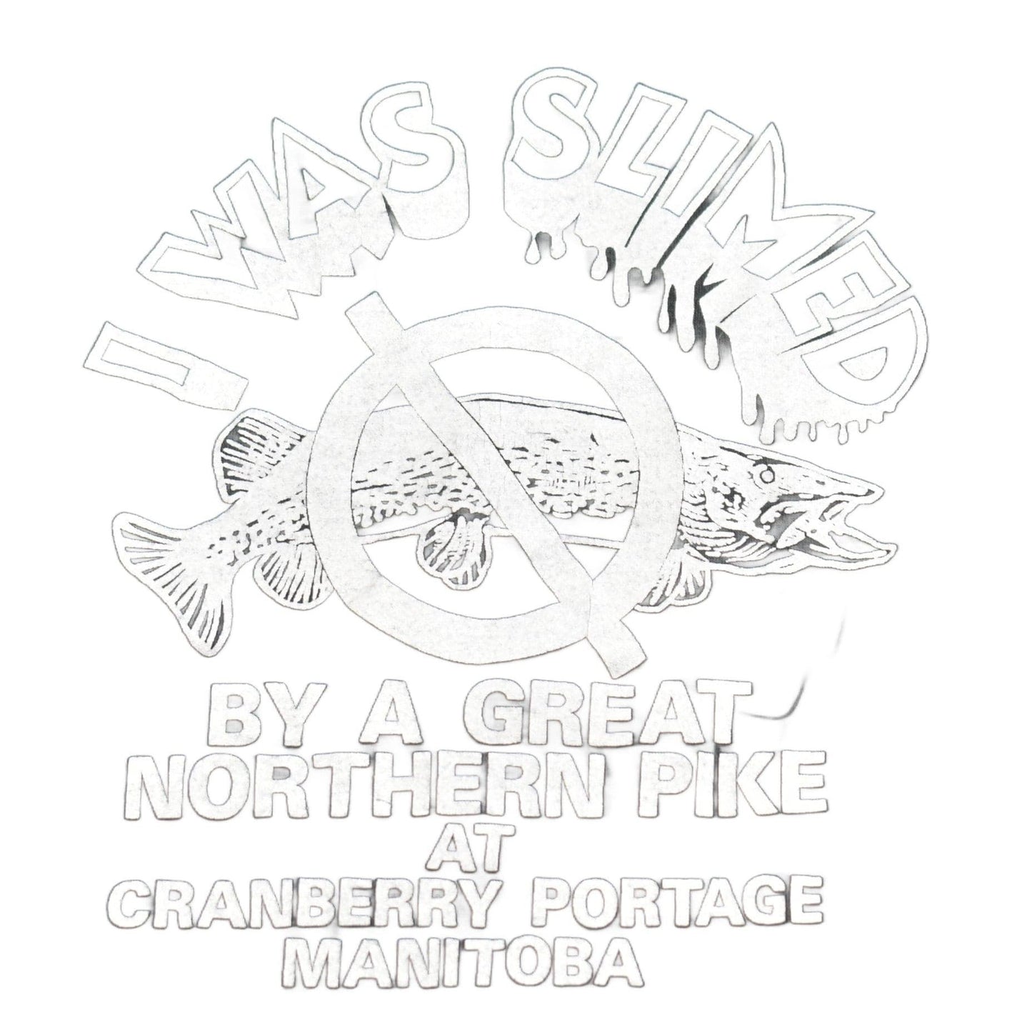 Other Clothing > Gender Neutral Adult Clothing > Tops & Tees > T Shirts Vintage 1980s Manitoba Great Northern Pike Theme Graphic T-Shirt Men's Medium