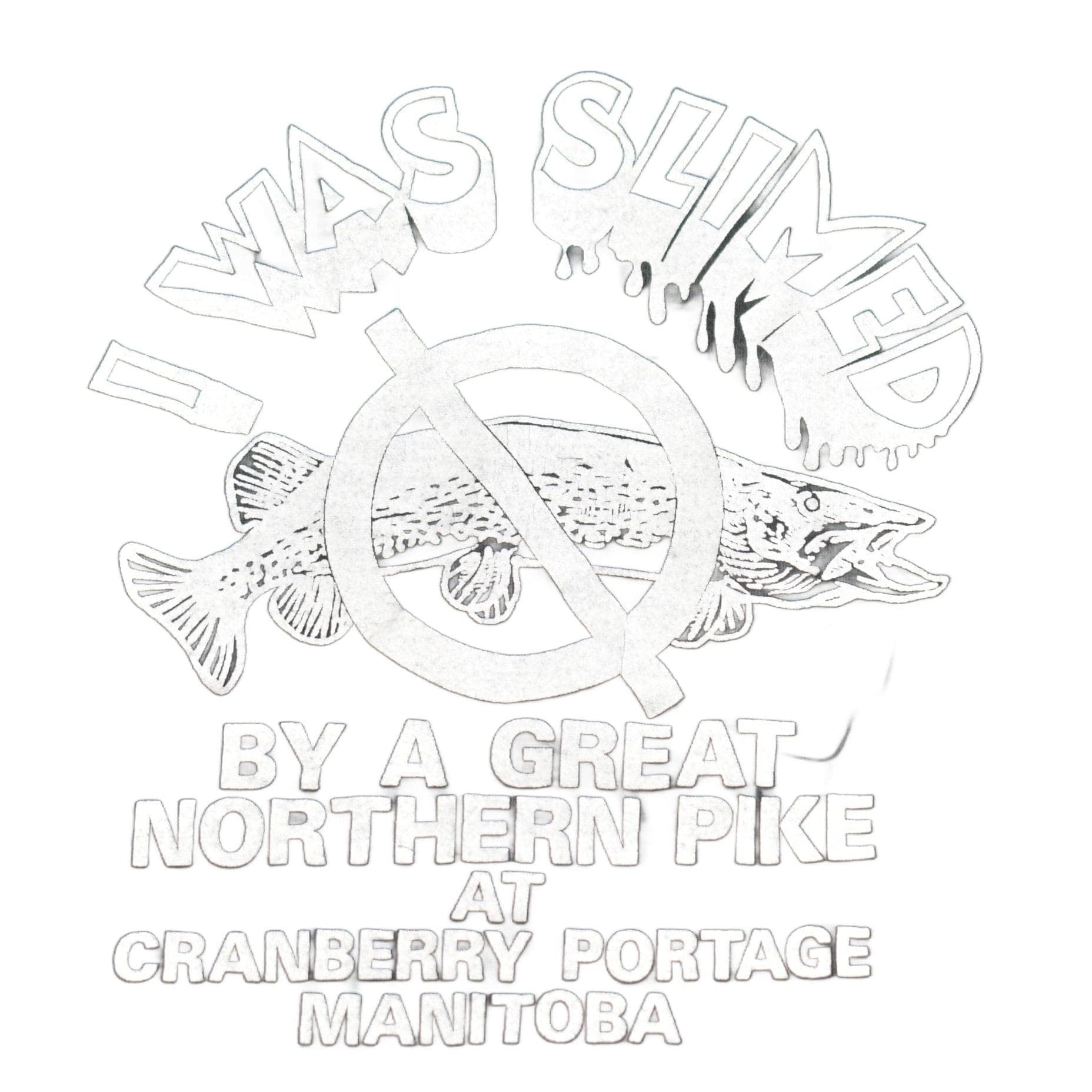 Other Clothing > Gender Neutral Adult Clothing > Tops & Tees > T Shirts Vintage 1980s Manitoba Great Northern Pike Theme Graphic T-Shirt Men's Medium