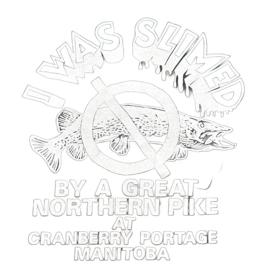 Other Clothing > Gender Neutral Adult Clothing > Tops & Tees > T Shirts Vintage 1980s Manitoba Great Northern Pike Theme Graphic T-Shirt Men's Medium