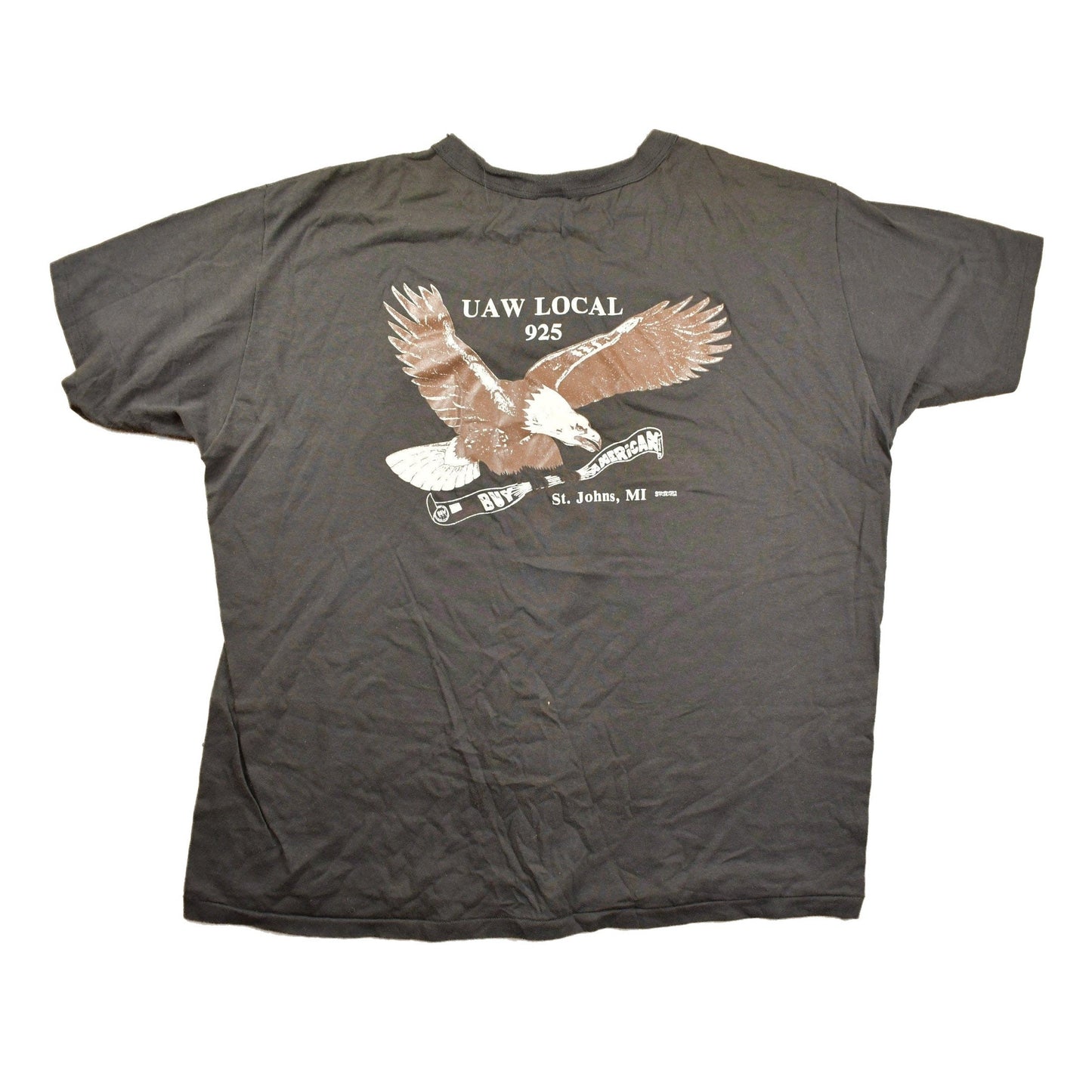 Other Clothing > Gender Neutral Adult Clothing > Tops & Tees > T Shirts Vintage 1980s UAW Local 925 St Johns Graphic T Shirt Men's XL
