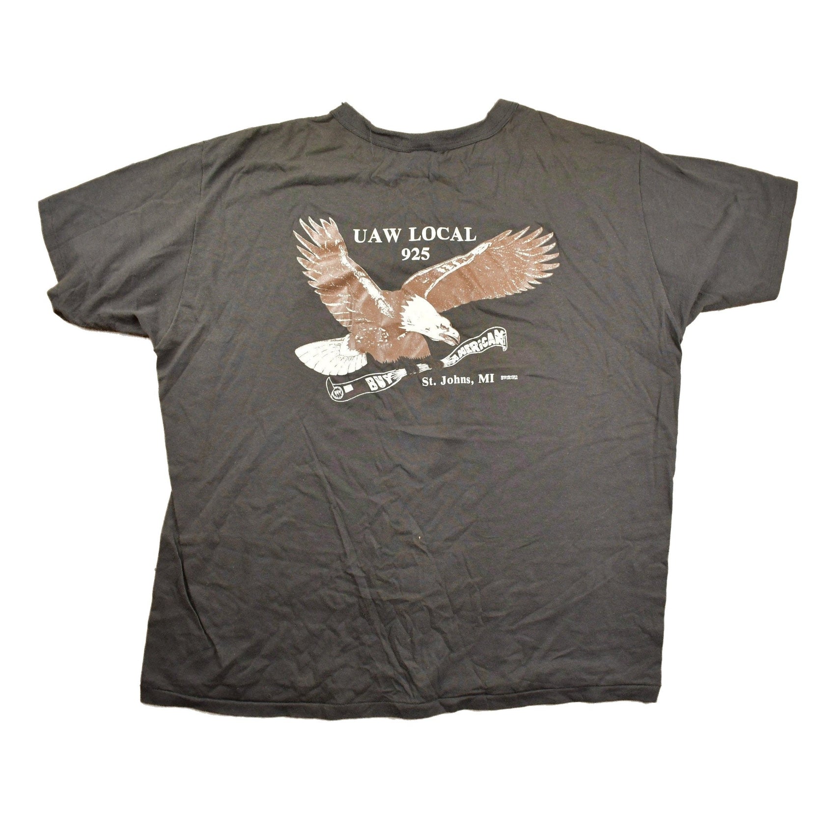 Other Clothing > Gender Neutral Adult Clothing > Tops & Tees > T Shirts Vintage 1980s UAW Local 925 St Johns Graphic T Shirt Men's XL
