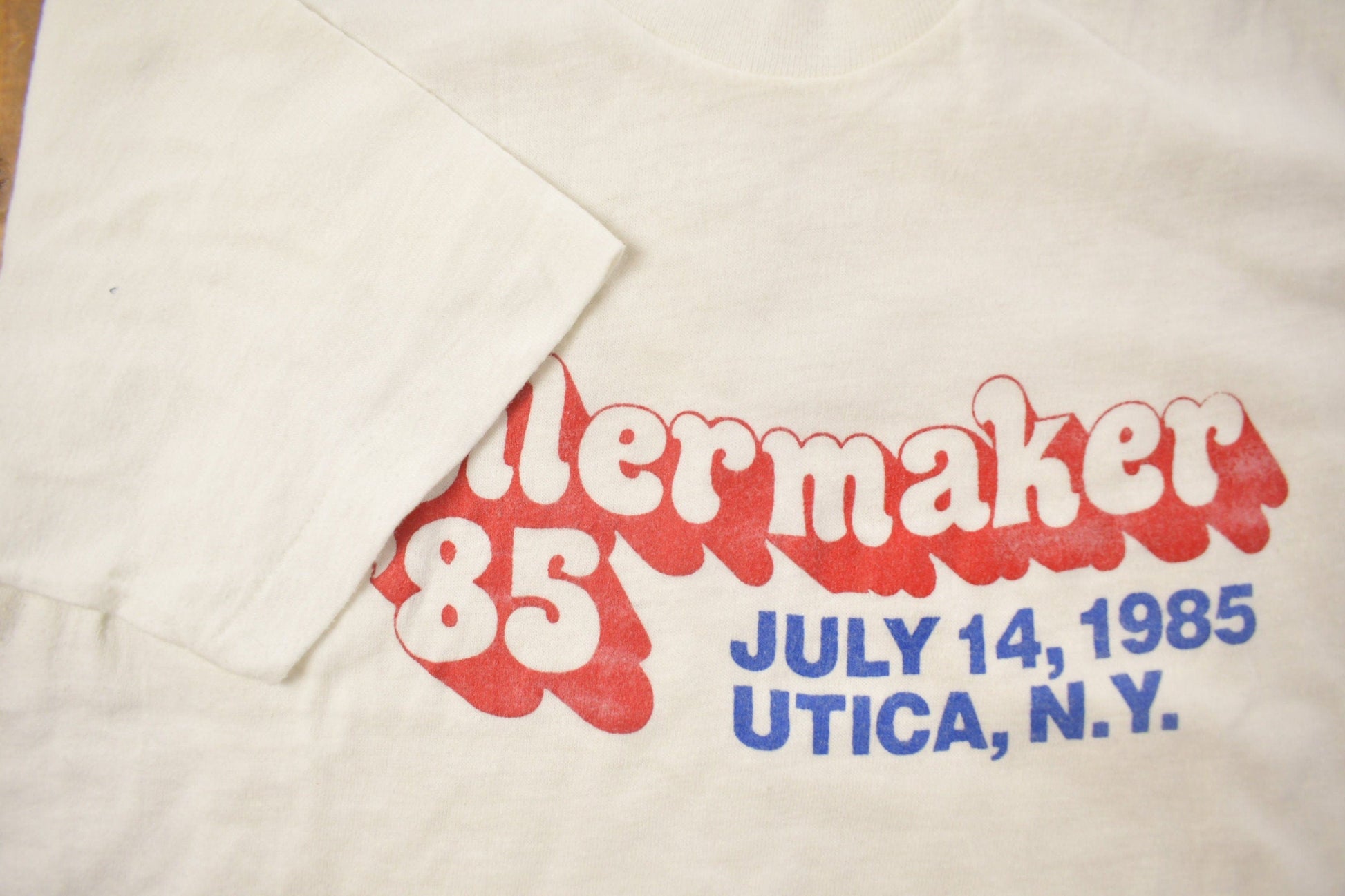 Other Clothing > Gender Neutral Adult Clothing > Tops & Tees > T Shirts Vintage 1985 Boilermaker Graphic T Shirt Men's XS