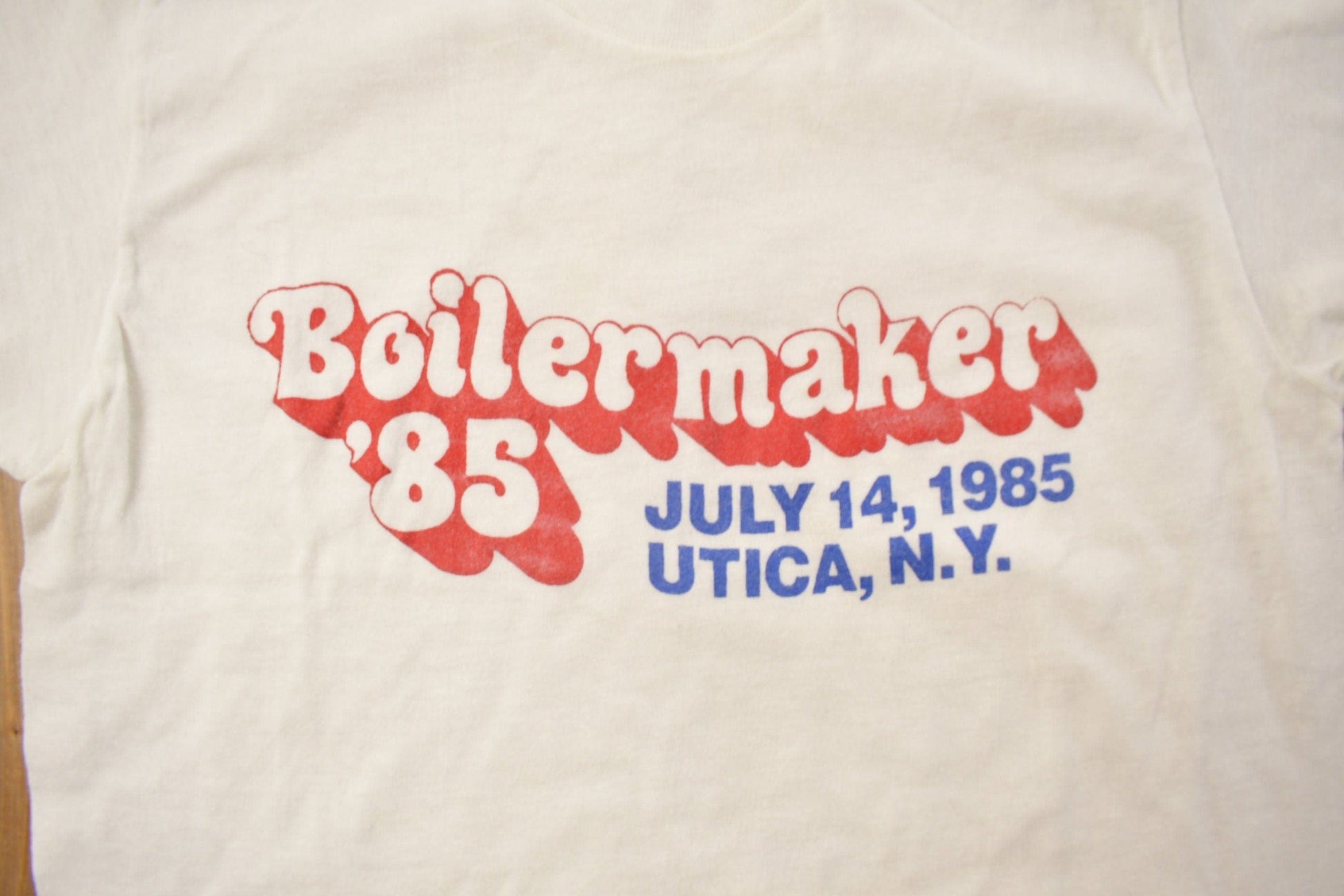 Other Clothing > Gender Neutral Adult Clothing > Tops & Tees > T Shirts Vintage 1985 Boilermaker Graphic T Shirt Men's XS