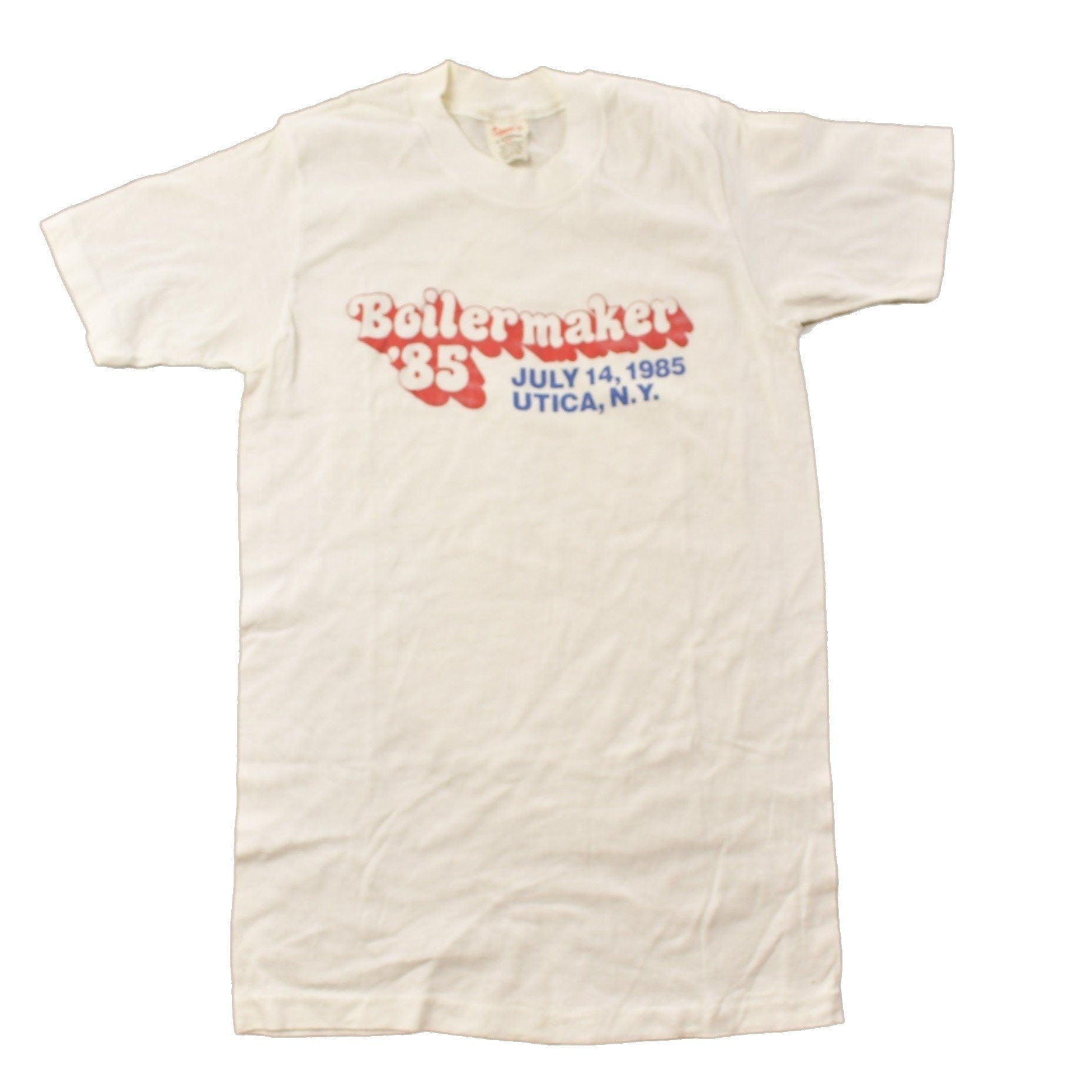 Other Clothing > Gender Neutral Adult Clothing > Tops & Tees > T Shirts Vintage 1985 Boilermaker Graphic T Shirt Men's XS