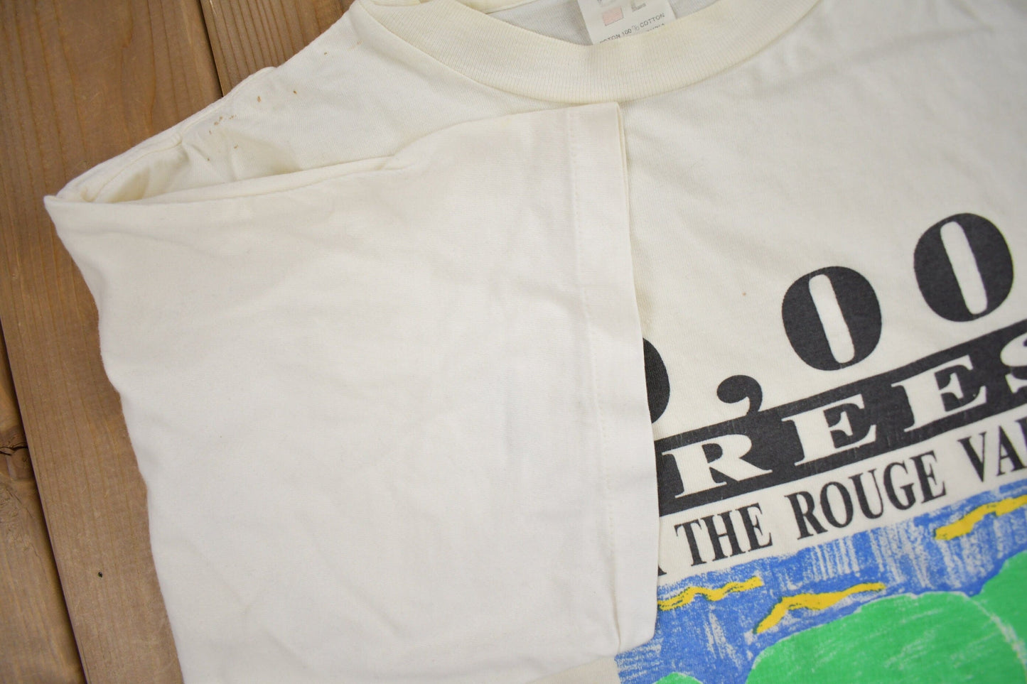 Other Clothing > Gender Neutral Adult Clothing > Tops & Tees > T Shirts Vintage 1990 10,000 Trees For The Rogue Valley Graphic T Shirt Men's Large