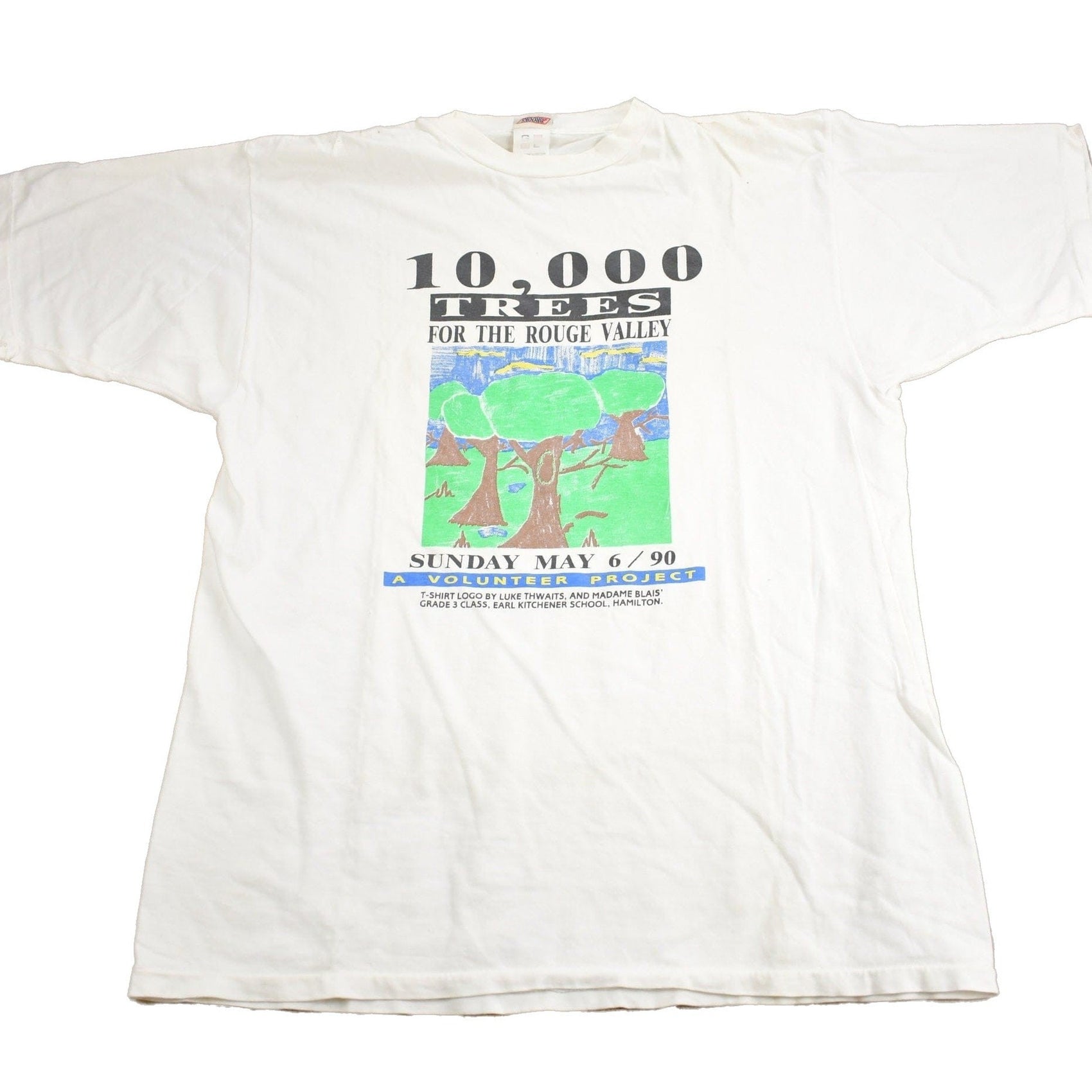 Other Clothing > Gender Neutral Adult Clothing > Tops & Tees > T Shirts Vintage 1990 10,000 Trees For The Rogue Valley Graphic T Shirt Men's Large