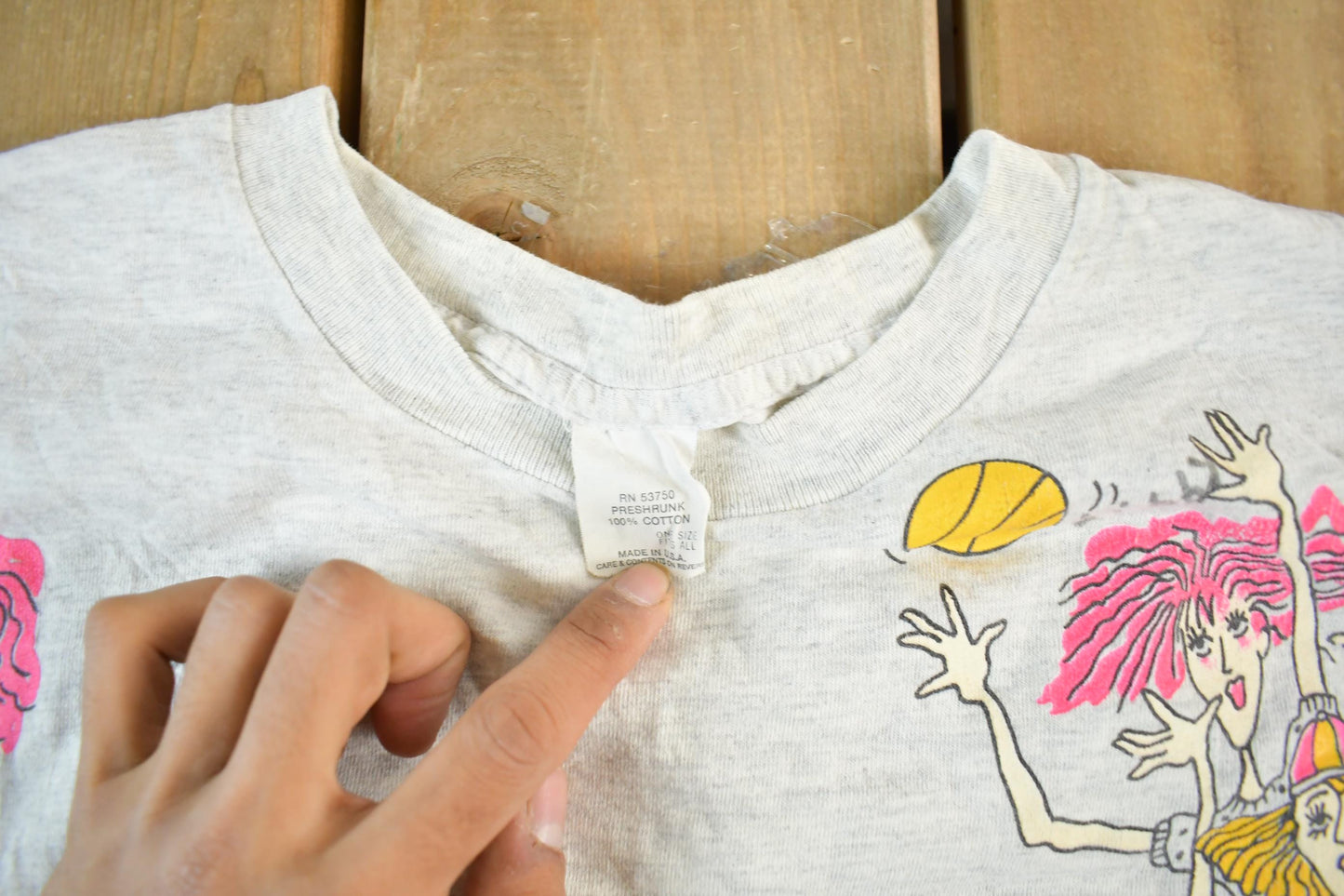 Other Clothing > Gender Neutral Adult Clothing > Tops & Tees > T Shirts Vintage 1990s Aerobics Workout Graphic T Shirt Women's Large