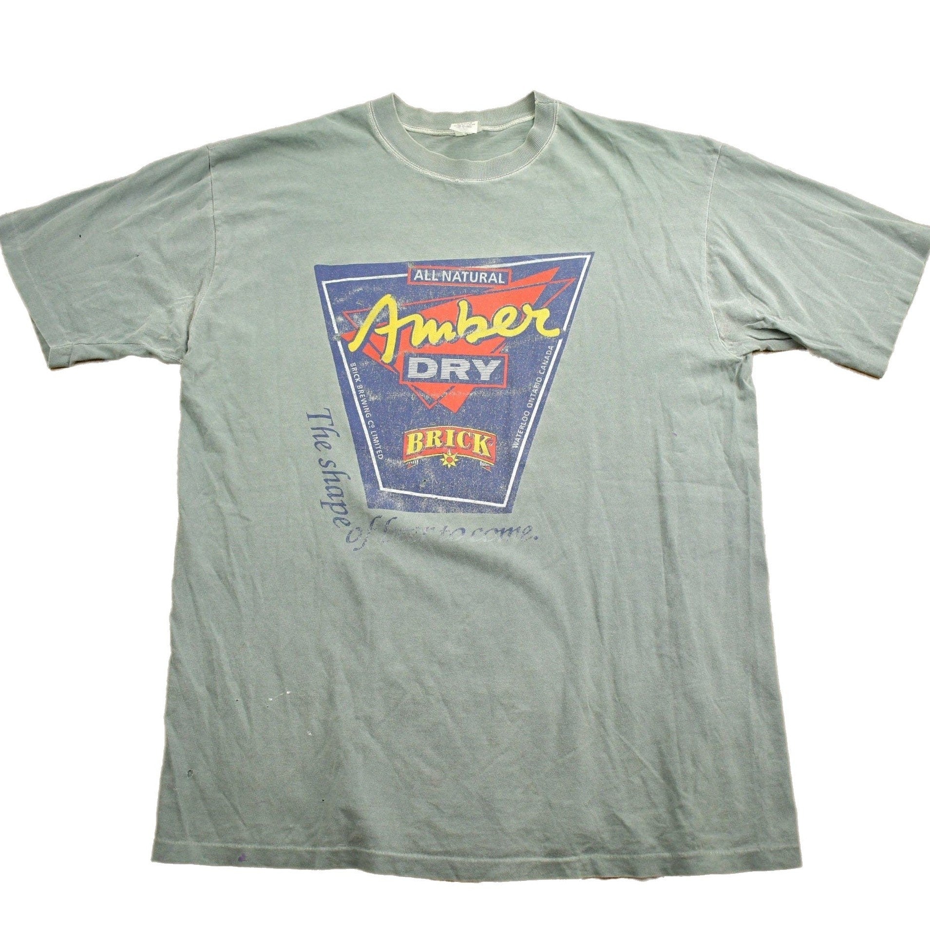 Other Clothing > Gender Neutral Adult Clothing > Tops & Tees > T Shirts Vintage 1990s Amber Dry Brick Souvenir T Shirt Men's XL