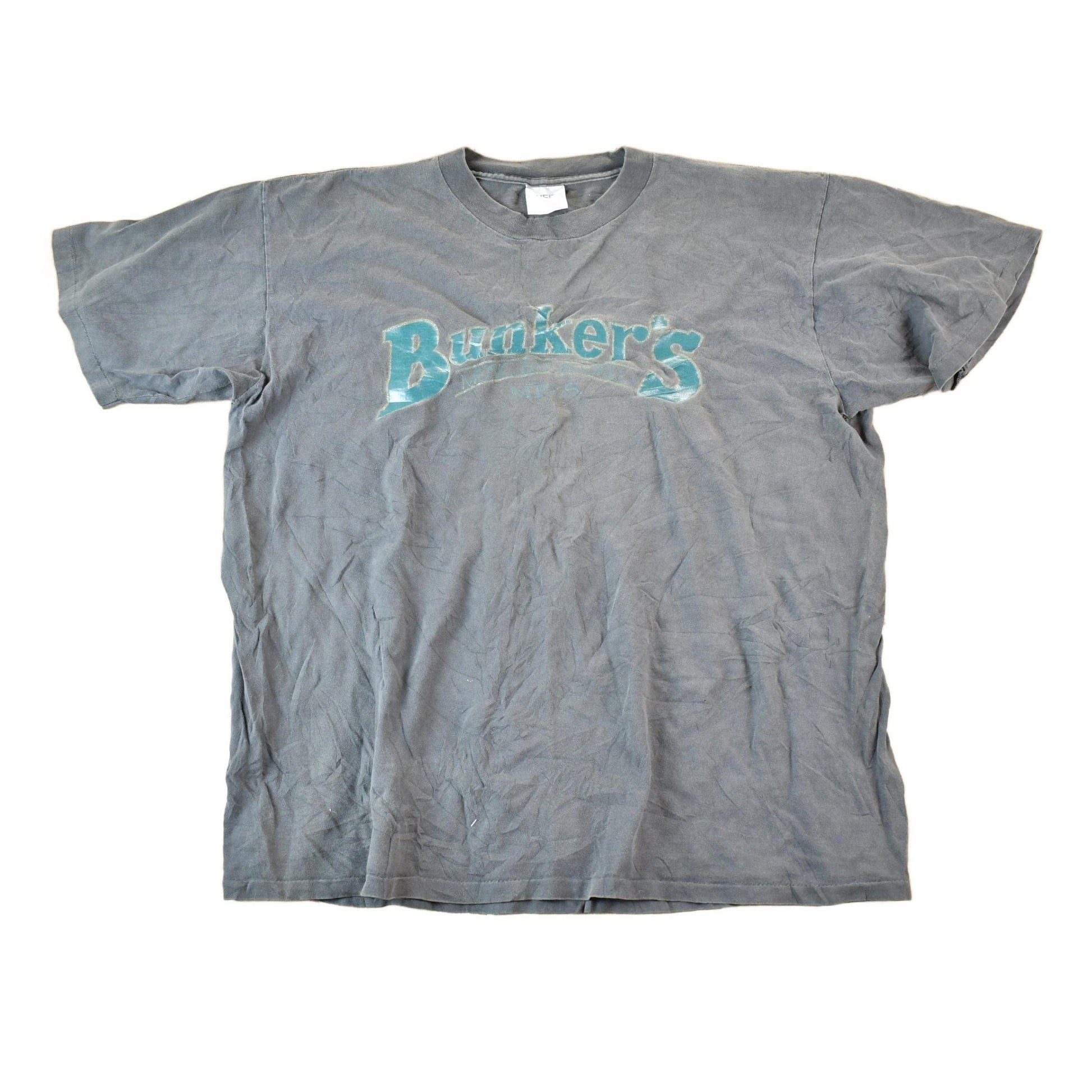 Other Clothing > Gender Neutral Adult Clothing > Tops & Tees > T Shirts Vintage 1990s Bunkers Music Bar And Grill Souvenir T-Shirt Mens XL