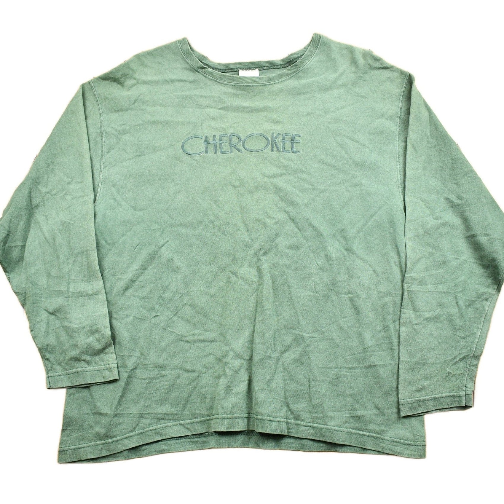 Other Clothing > Gender Neutral Adult Clothing > Tops & Tees > T Shirts Vintage 1990s Cherokee Clothing Long Sleeve T-Shirt Men's Large