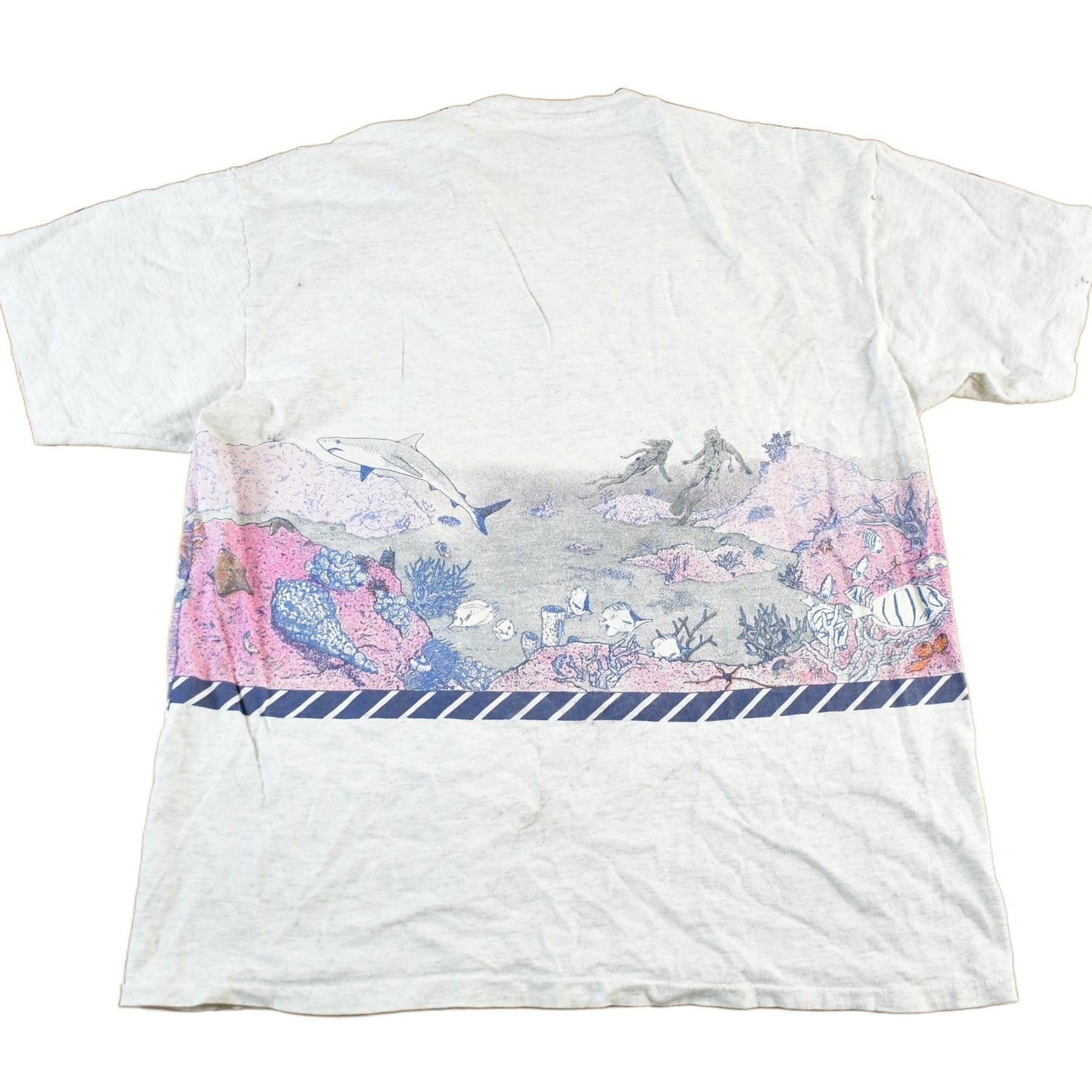 Other Clothing > Gender Neutral Adult Clothing > Tops & Tees > T Shirts Vintage 1990s Florida Dolphins Wrap Around Graphic T-Shirt Men's Large