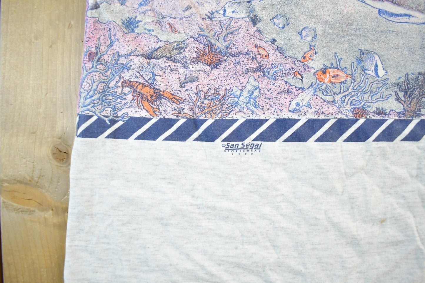 Other Clothing > Gender Neutral Adult Clothing > Tops & Tees > T Shirts Vintage 1990s Florida Dolphins Wrap Around Graphic T-Shirt Men's Large