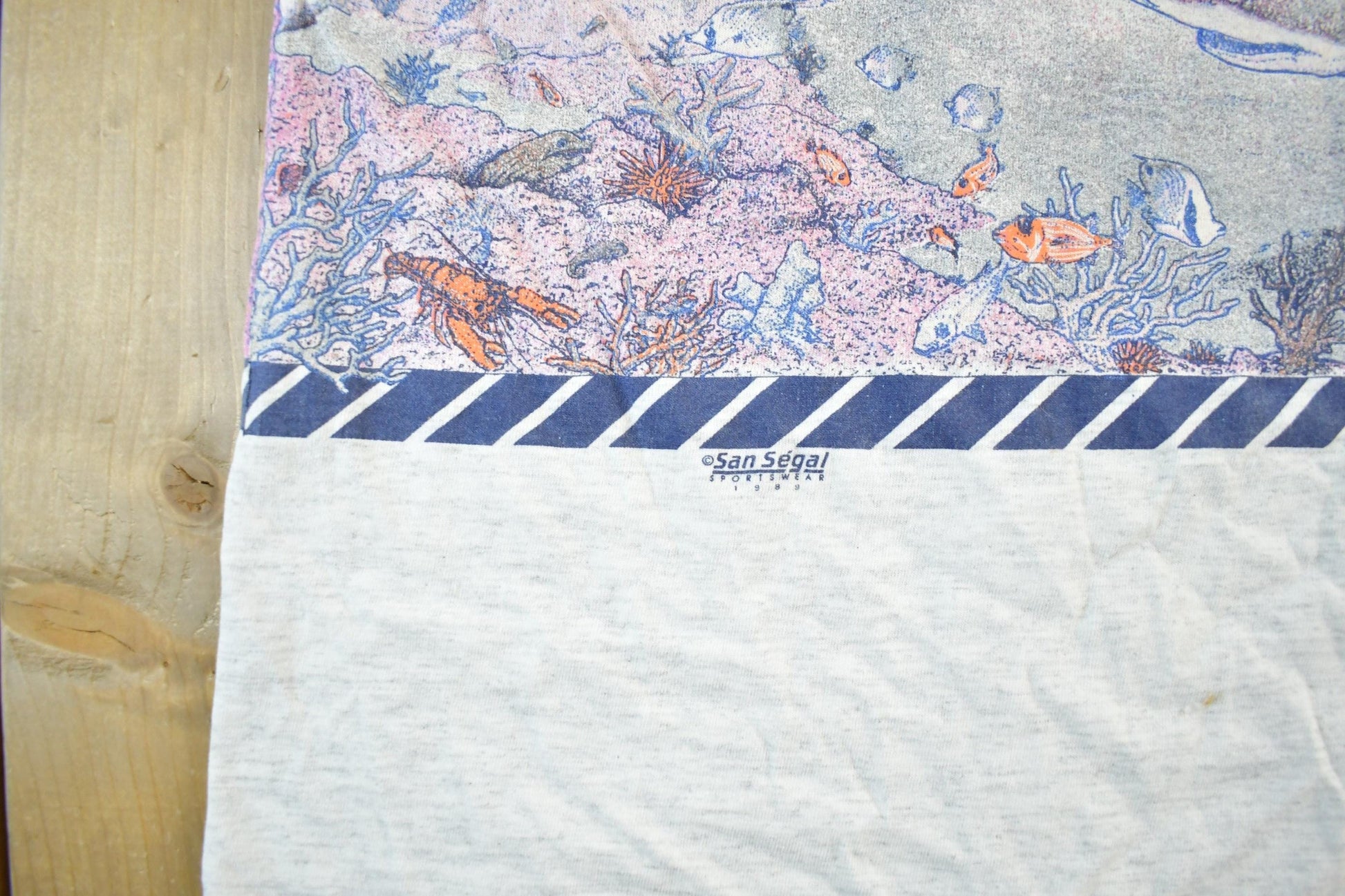 Other Clothing > Gender Neutral Adult Clothing > Tops & Tees > T Shirts Vintage 1990s Florida Dolphins Wrap Around Graphic T-Shirt Men's Large