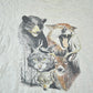 Other Clothing > Gender Neutral Adult Clothing > Tops & Tees > T Shirts Vintage 1990s Forest Animals Outdoorsman Wolf T-Shirt Mens L
