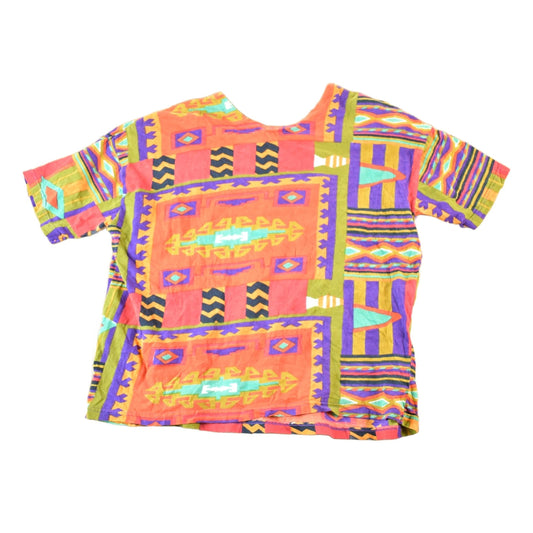 Other Clothing > Gender Neutral Adult Clothing > Tops & Tees > T Shirts Vintage 1990s Headliners For Women Souvenir Abstract Print T-Shirt Womens XL