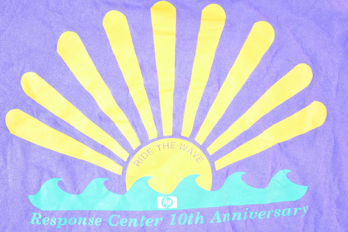 Other Clothing > Gender Neutral Adult Clothing > Tops & Tees > T Shirts Vintage 1990s HP Ride The Wave Response Centre Souvenir Double Collar T-Shirt Mens XL