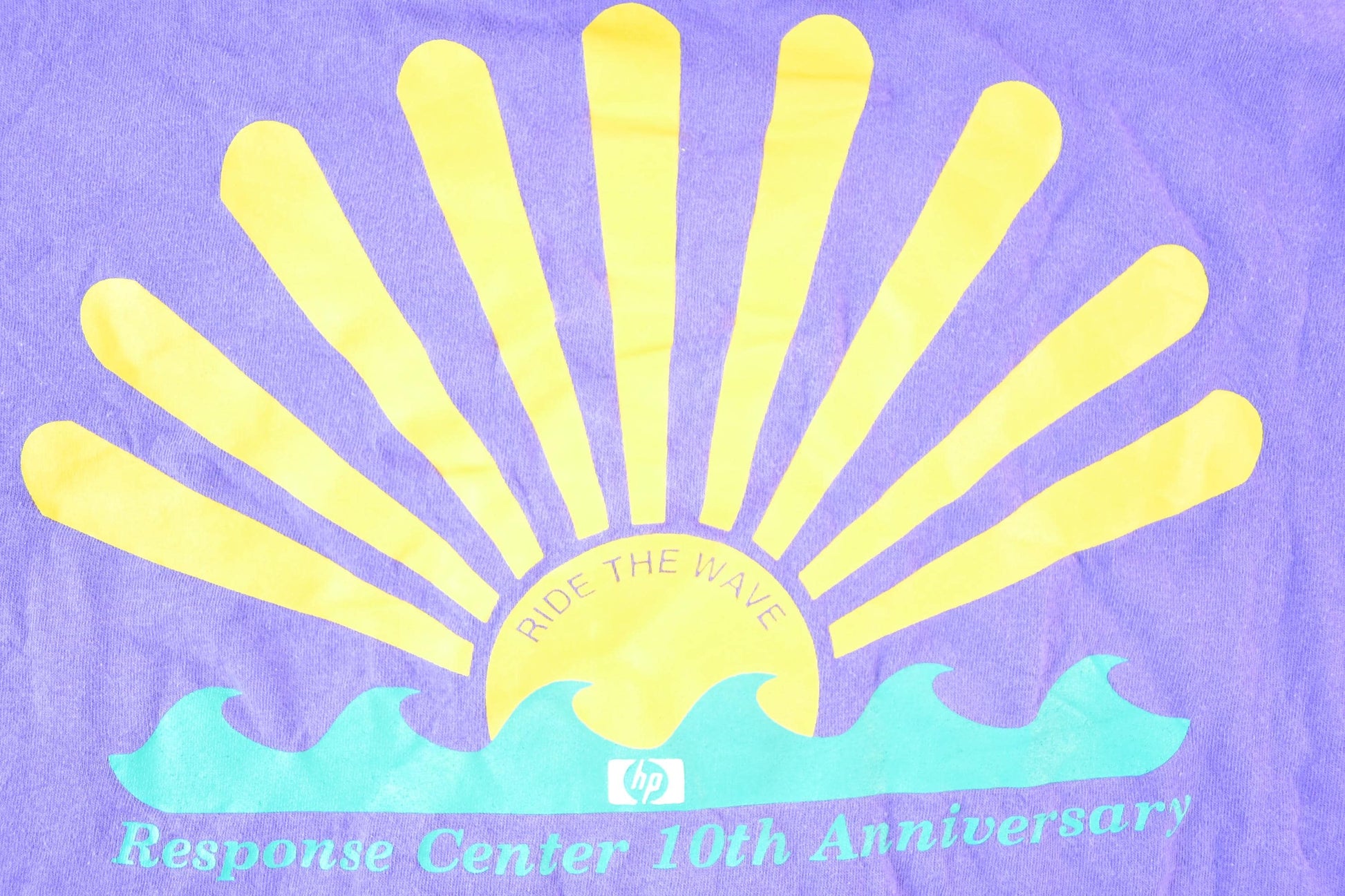 Other Clothing > Gender Neutral Adult Clothing > Tops & Tees > T Shirts Vintage 1990s HP Ride The Wave Response Centre Souvenir Double Collar T-Shirt Mens XL