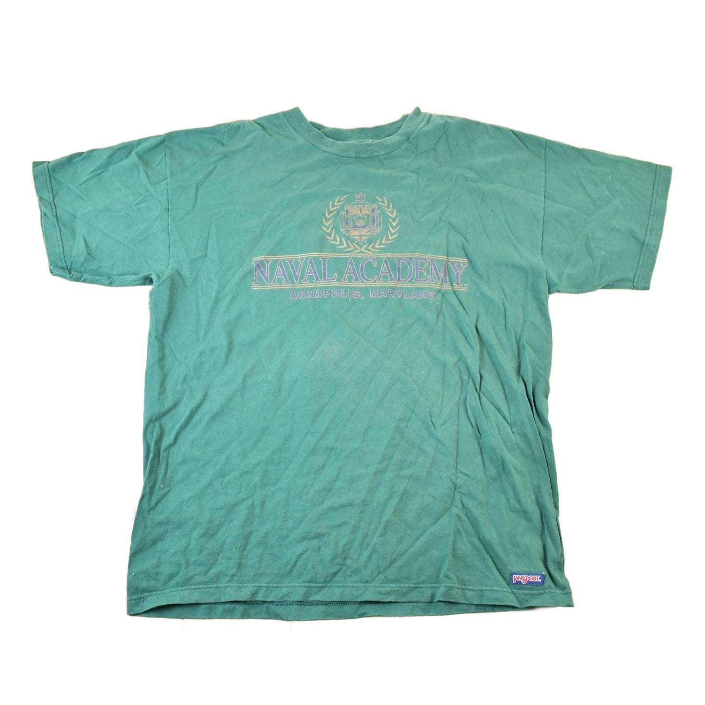 Other Clothing > Gender Neutral Adult Clothing > Tops & Tees > T Shirts Vintage 1990s Jansport Naval Academy Souvenir T-Shirt Mens L