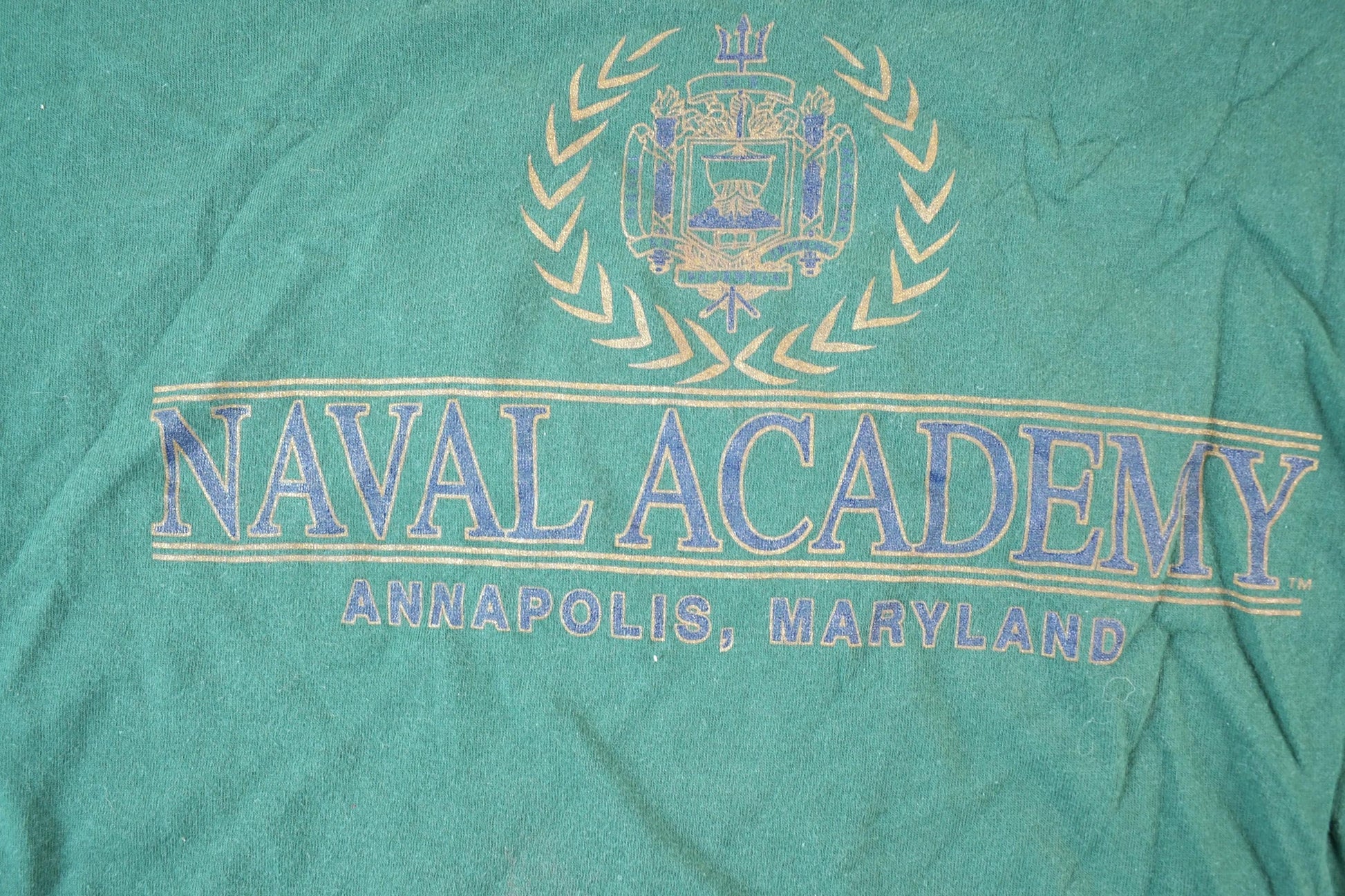 Other Clothing > Gender Neutral Adult Clothing > Tops & Tees > T Shirts Vintage 1990s Jansport Naval Academy Souvenir T-Shirt Mens L