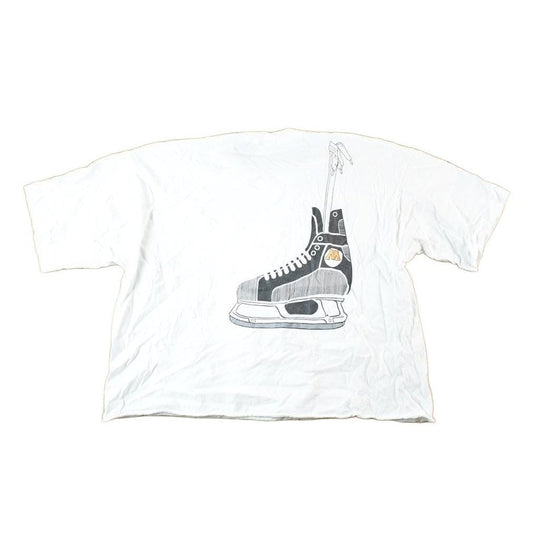 Other Clothing > Gender Neutral Adult Clothing > Tops & Tees > T Shirts Vintage 1990s Minnesota University Hockey Collegiate T-Shirt Mens Cropped Large Men's Large