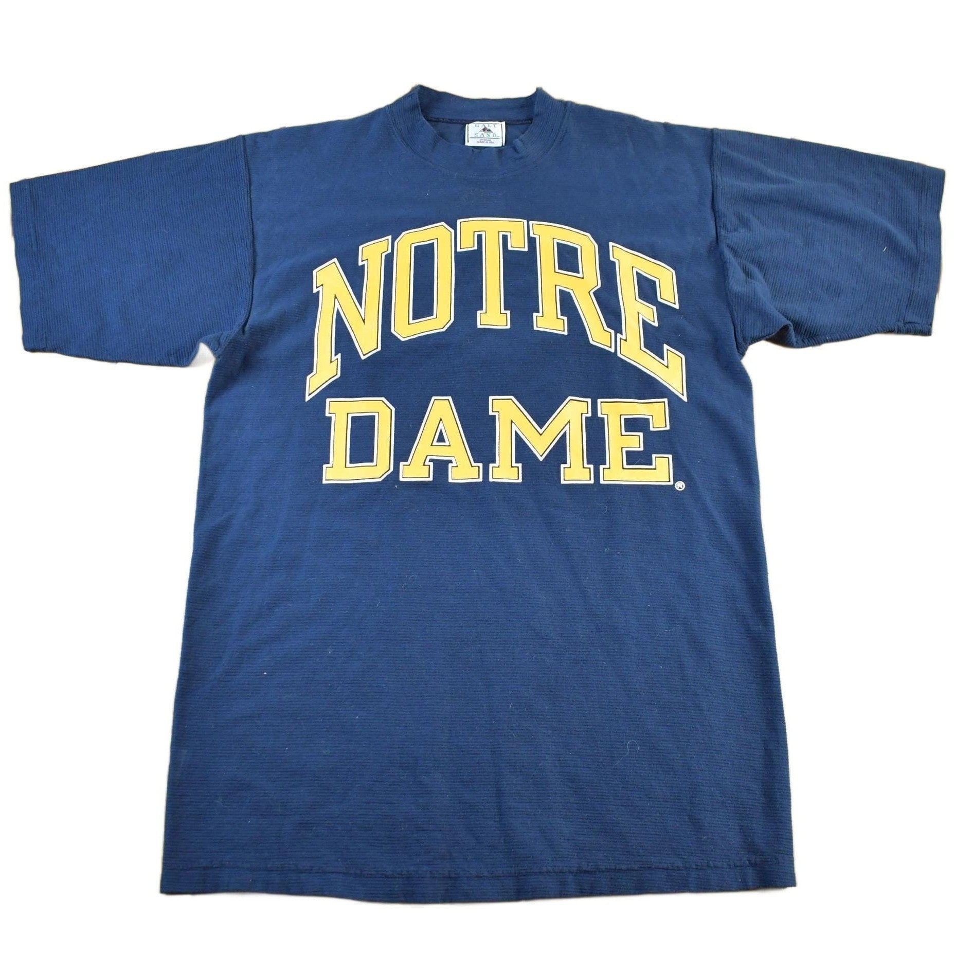 Other Clothing > Gender Neutral Adult Clothing > Tops & Tees > T Shirts Vintage 1990s Notre Dame University Collegiate T-Shirt Mens Large