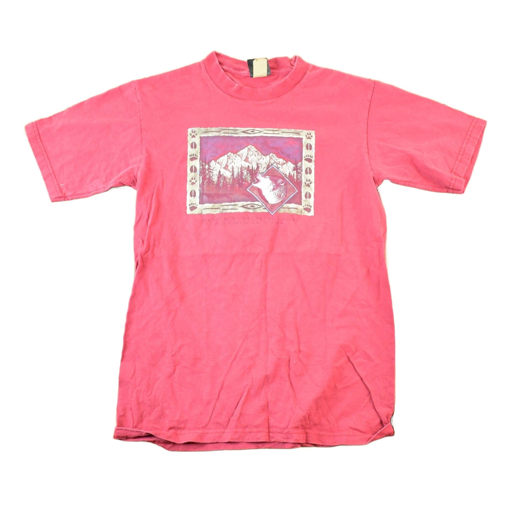 Other Clothing > Gender Neutral Adult Clothing > Tops & Tees > T Shirts Vintage 1990s Rocky Mountain National Park Prairie Mountain Souvenir T-Shirt Mens M