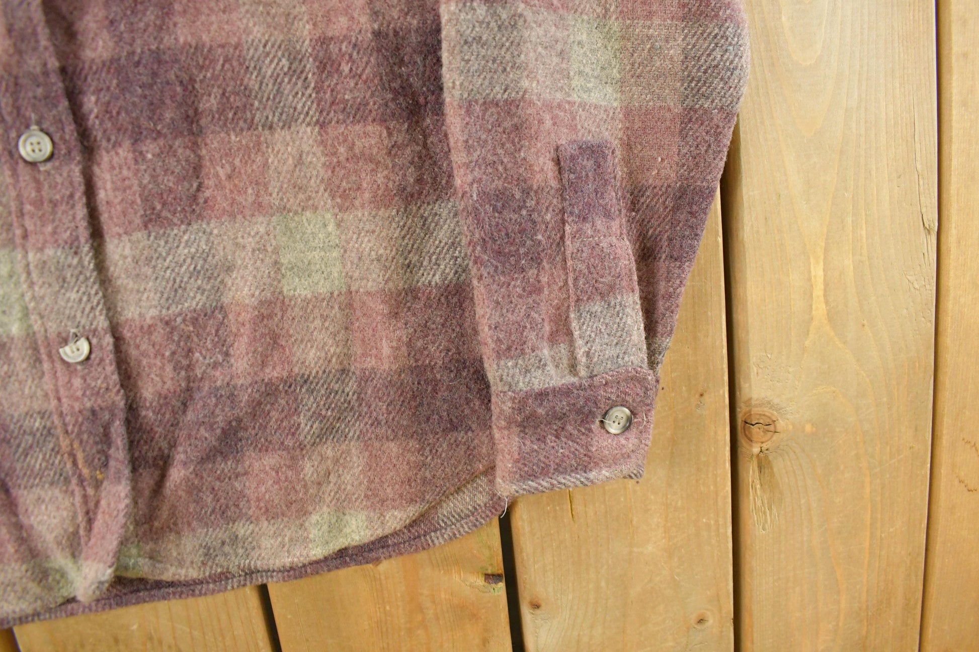 Other Clothing > Gender Neutral Adult Clothing > Tops & Tees Vintage 1960s Bemidji Woolen Mills Wool Flannel Button Up Shirt Women's Medium