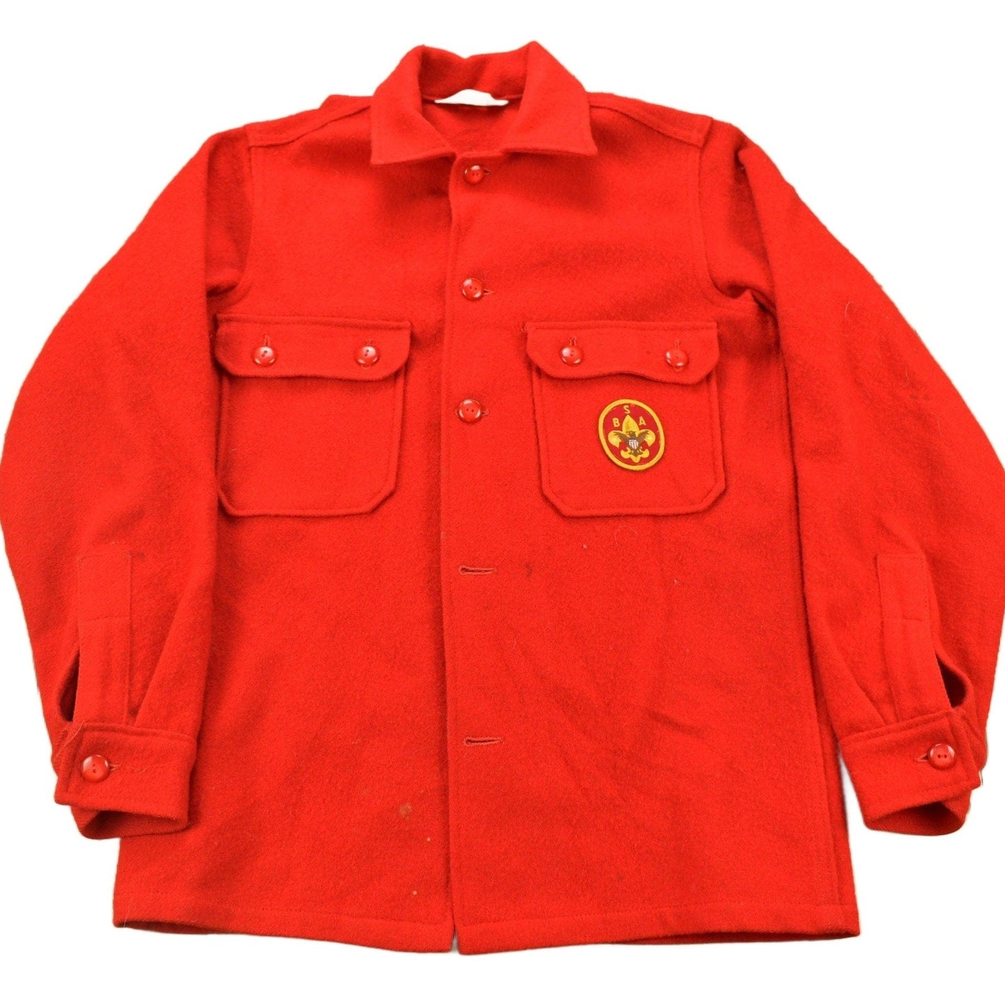 Other Clothing > Gender Neutral Kids' Clothing > Tops & Tees Vintage 1970s Boy Scouts Of America Button Up Shacket Men's Medium