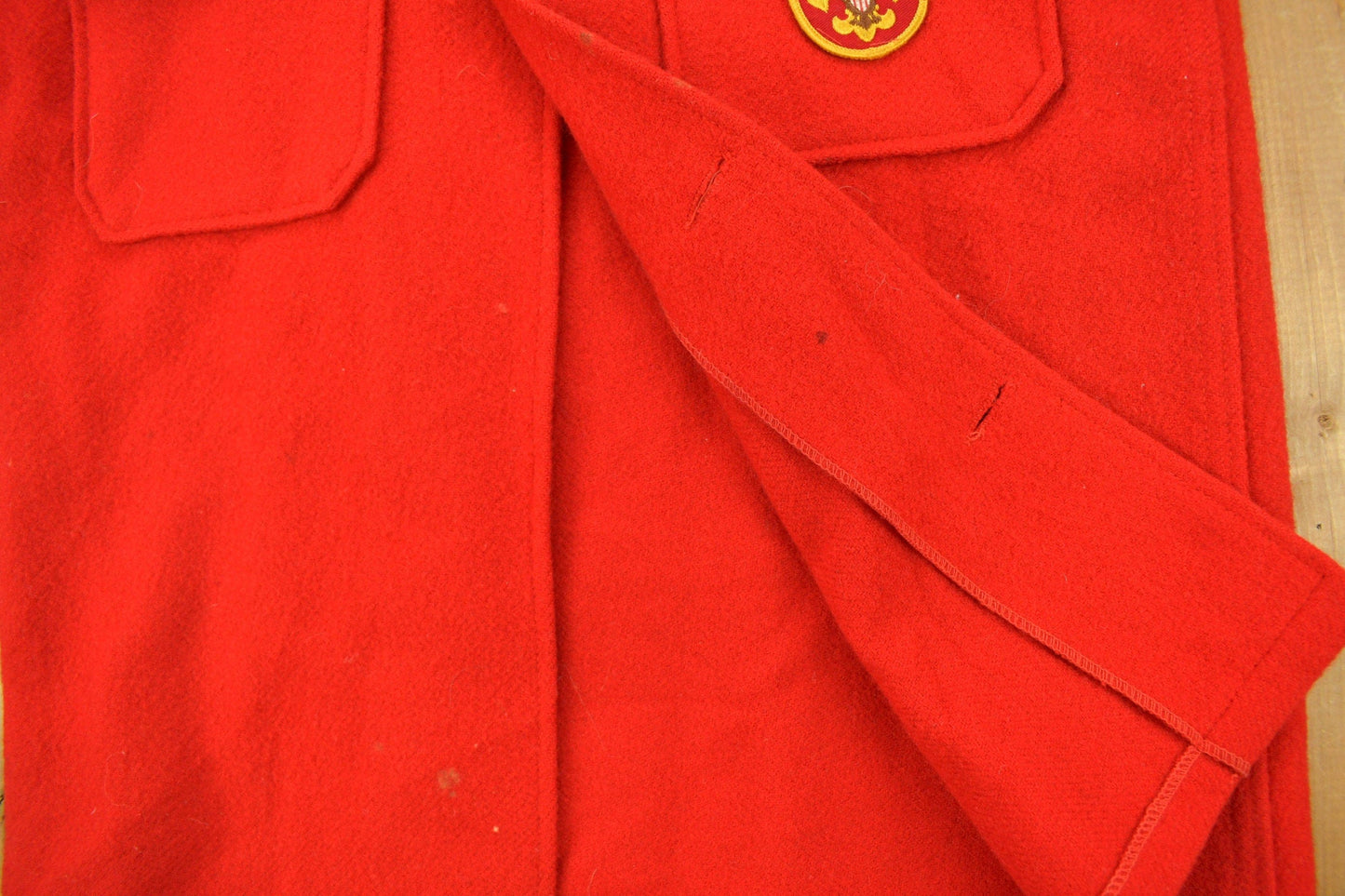 Other Clothing > Gender Neutral Kids' Clothing > Tops & Tees Vintage 1970s Boy Scouts Of America Button Up Shacket Men's Medium