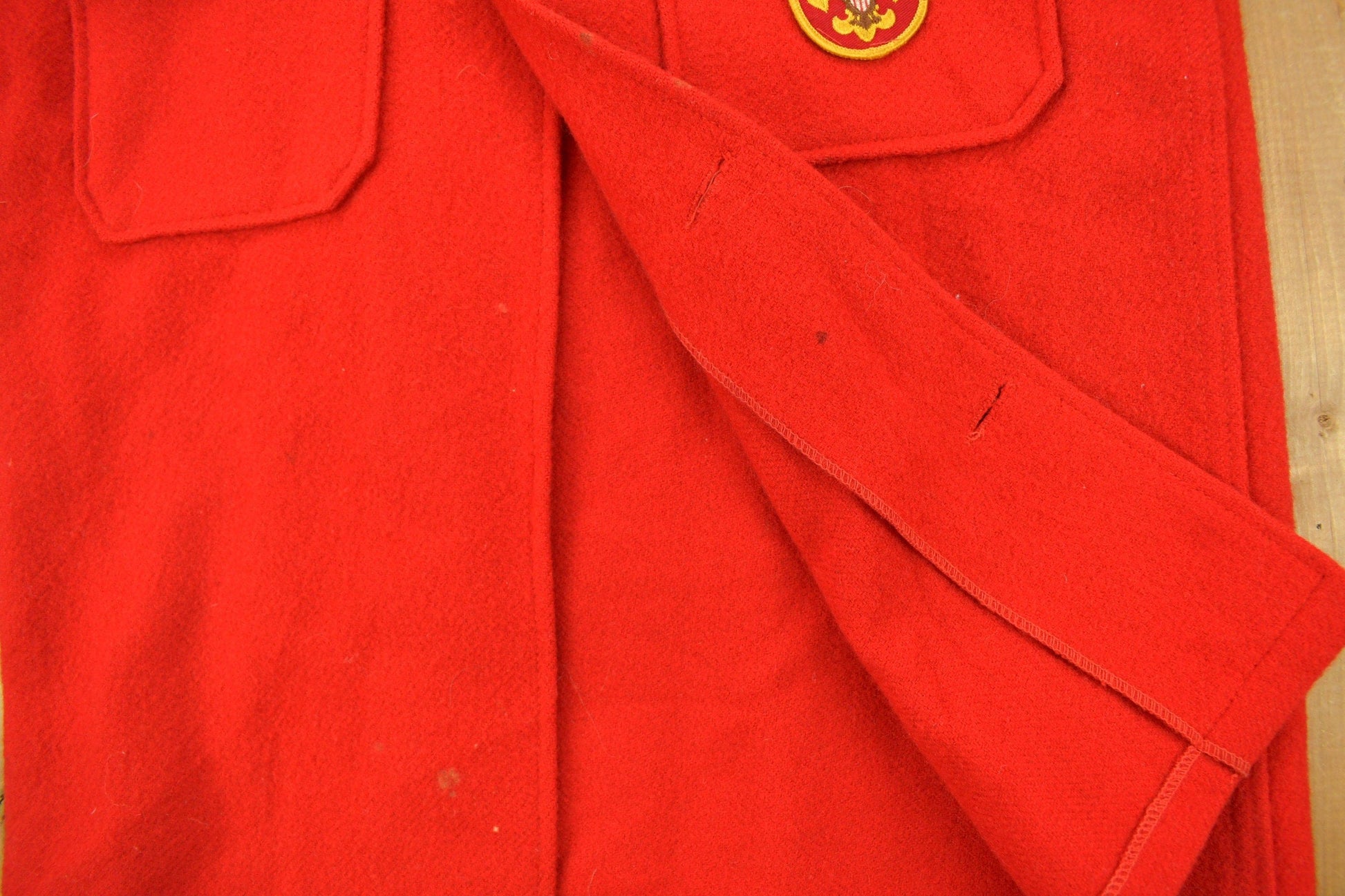 Other Clothing > Gender Neutral Kids' Clothing > Tops & Tees Vintage 1970s Boy Scouts Of America Button Up Shacket Men's Medium