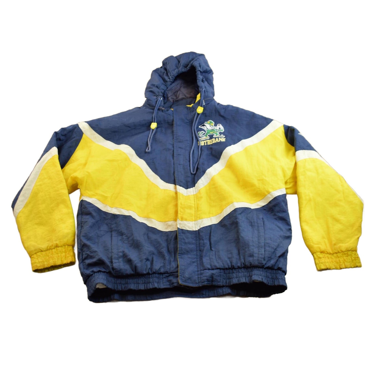 Other Clothing > Men's Clothing > Jackets & Coats Vintage 1990s Apex One University of Notre Dame Fighting Irish Collegiate Puffer Jacket Men's 3XL