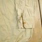 Other Clothing > Men's Clothing > Shirts & Tees > Oxfords & Button Downs Vintage 1950s Military Khaki Button Up Shirt Men's Large
